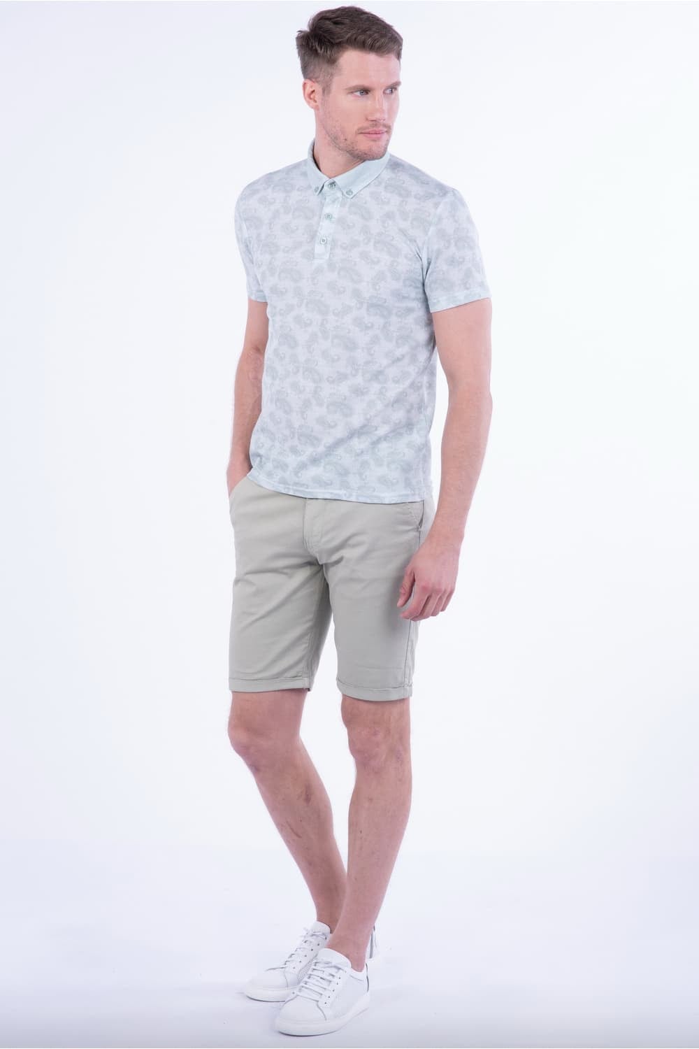 TS 803 Slim Fit Nil Yeşili Spor T-Shirt