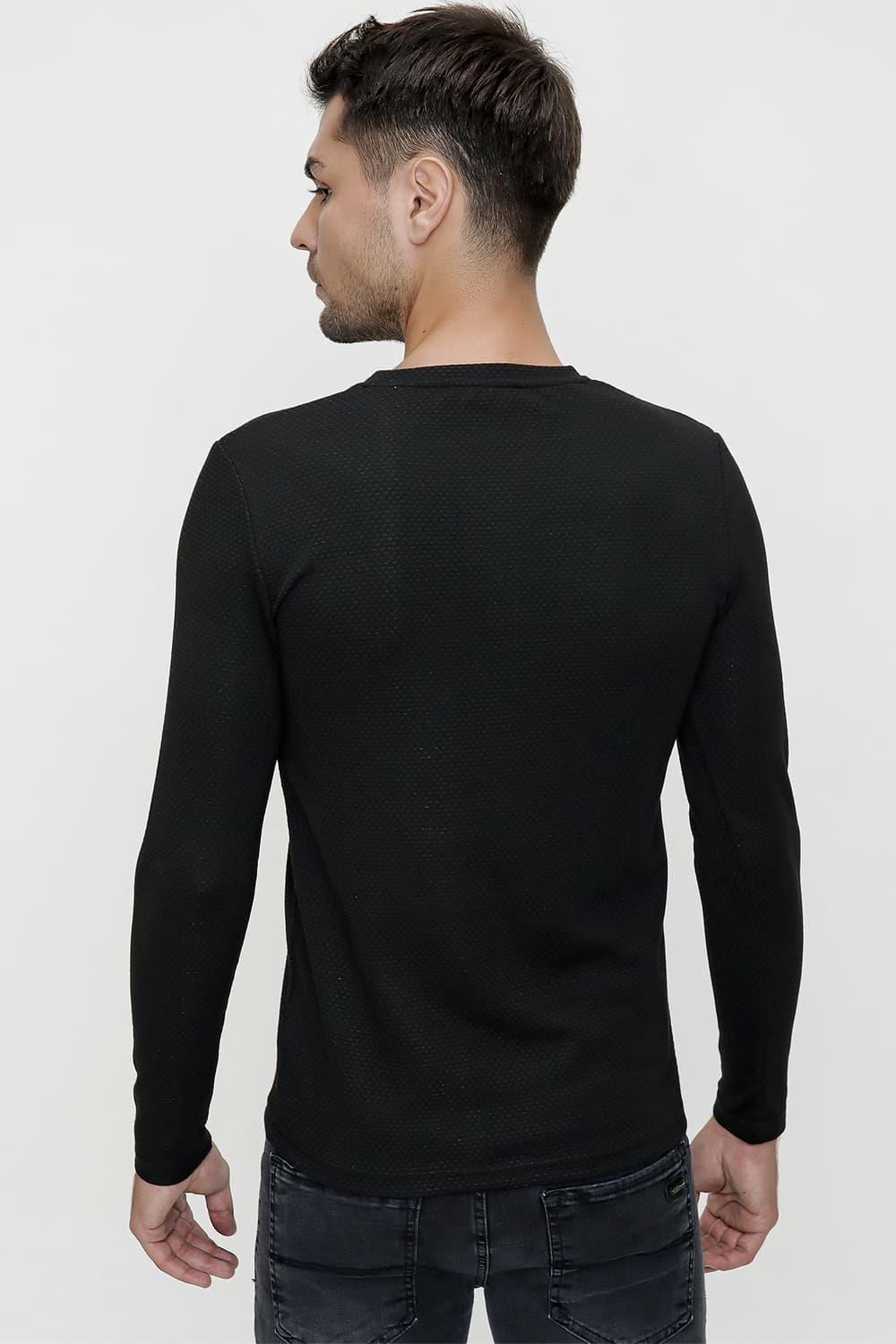 Ts 815 Slim Fit Siyah Basic Tişört
