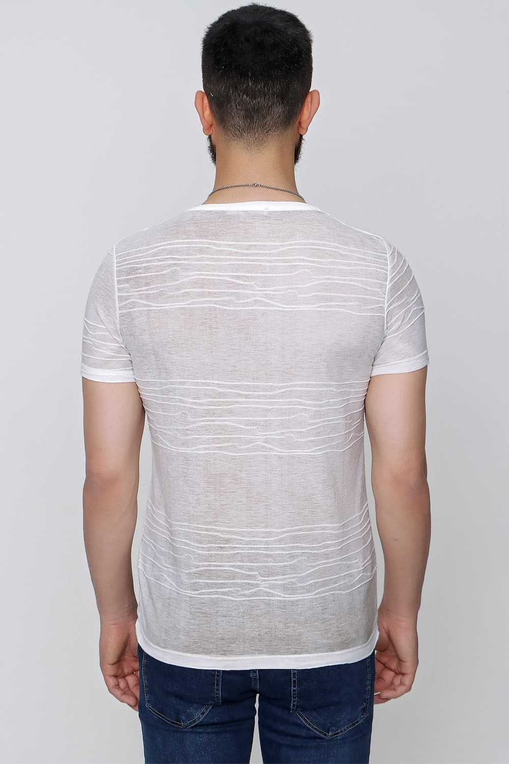 TS 828 Bej Spor T-Shirt