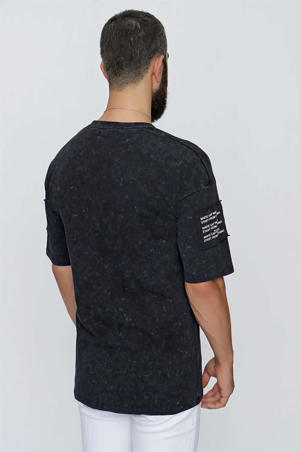 TS 833 Siyah Spor T-Shirt