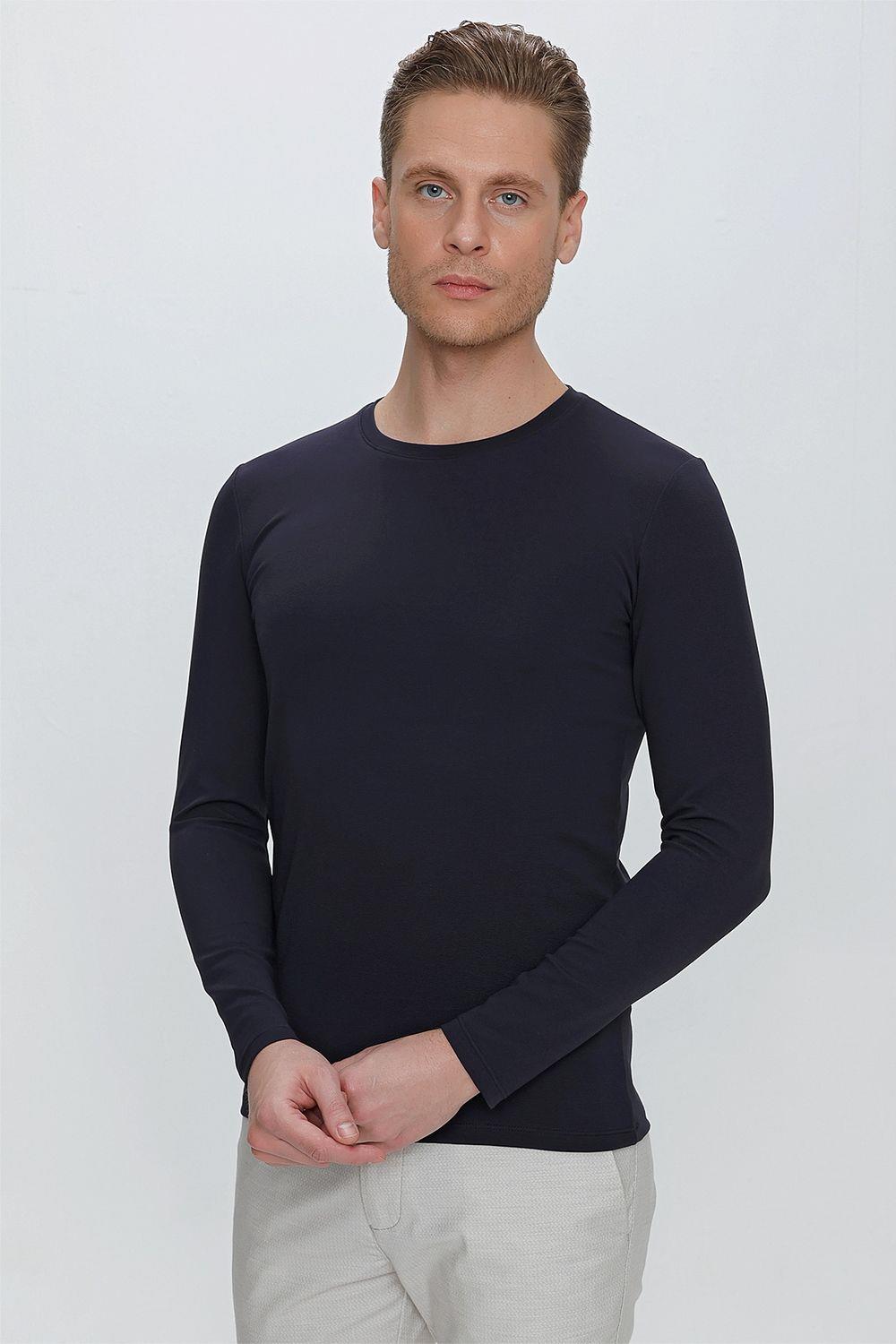 TS 841 Lacivert Spor T-Shirt