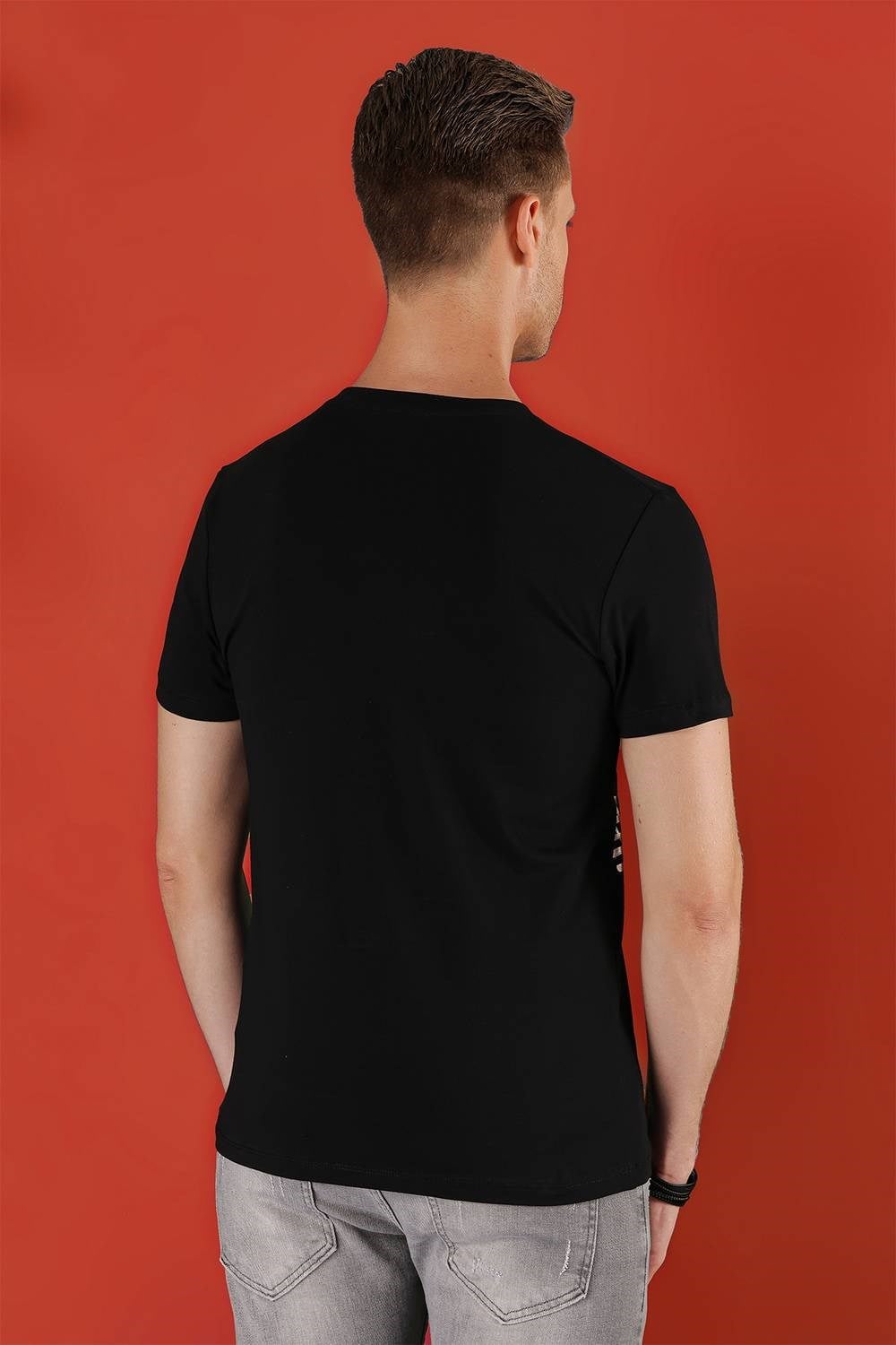TS 857 Siyah Spor T-Shirt