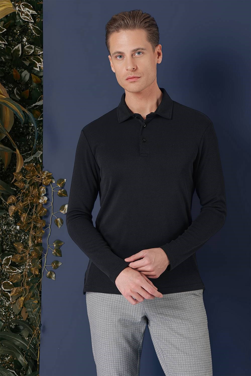TS 875 Slim Fit Siyah Spor T-Shirt