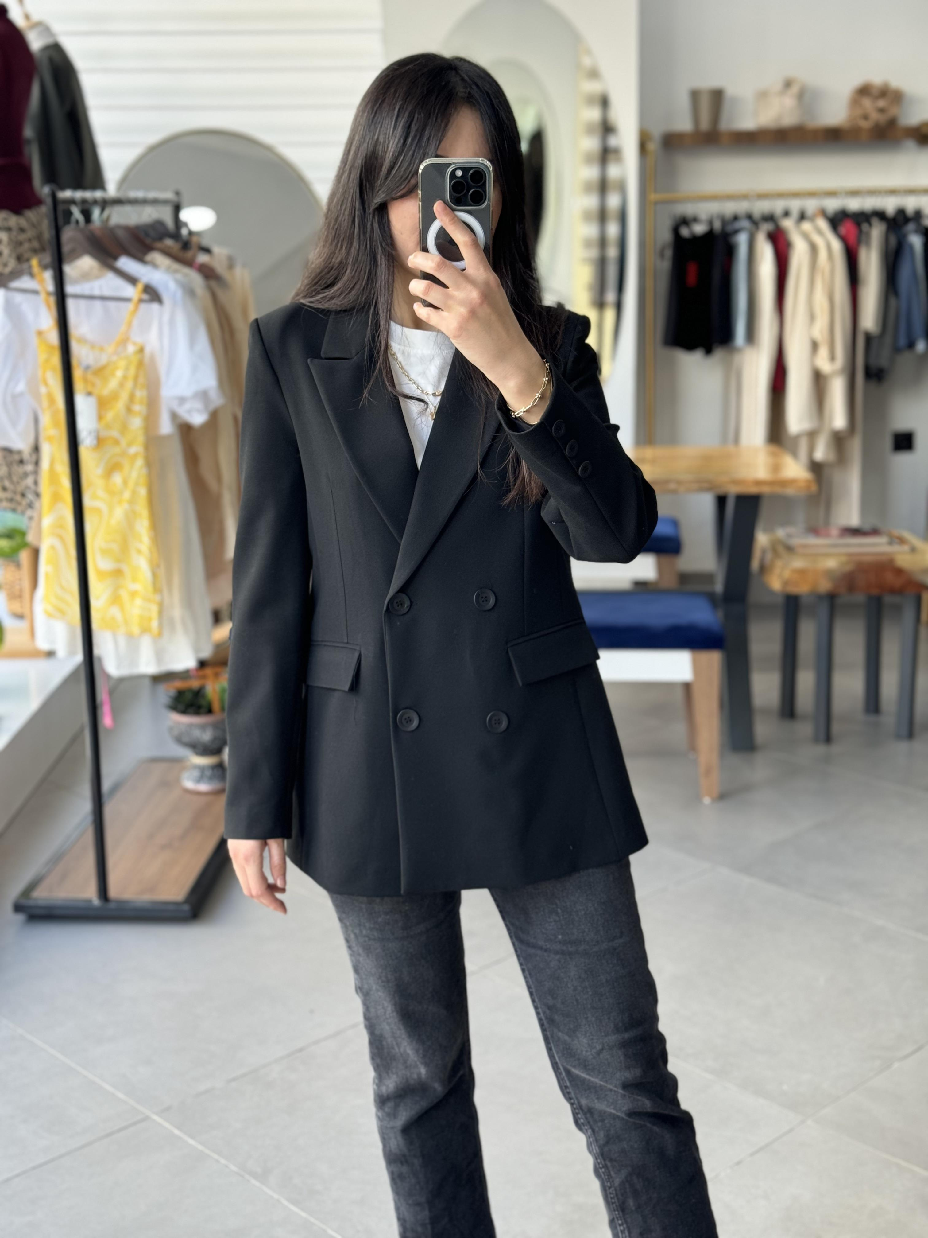 Siyah Blazer Ceket
