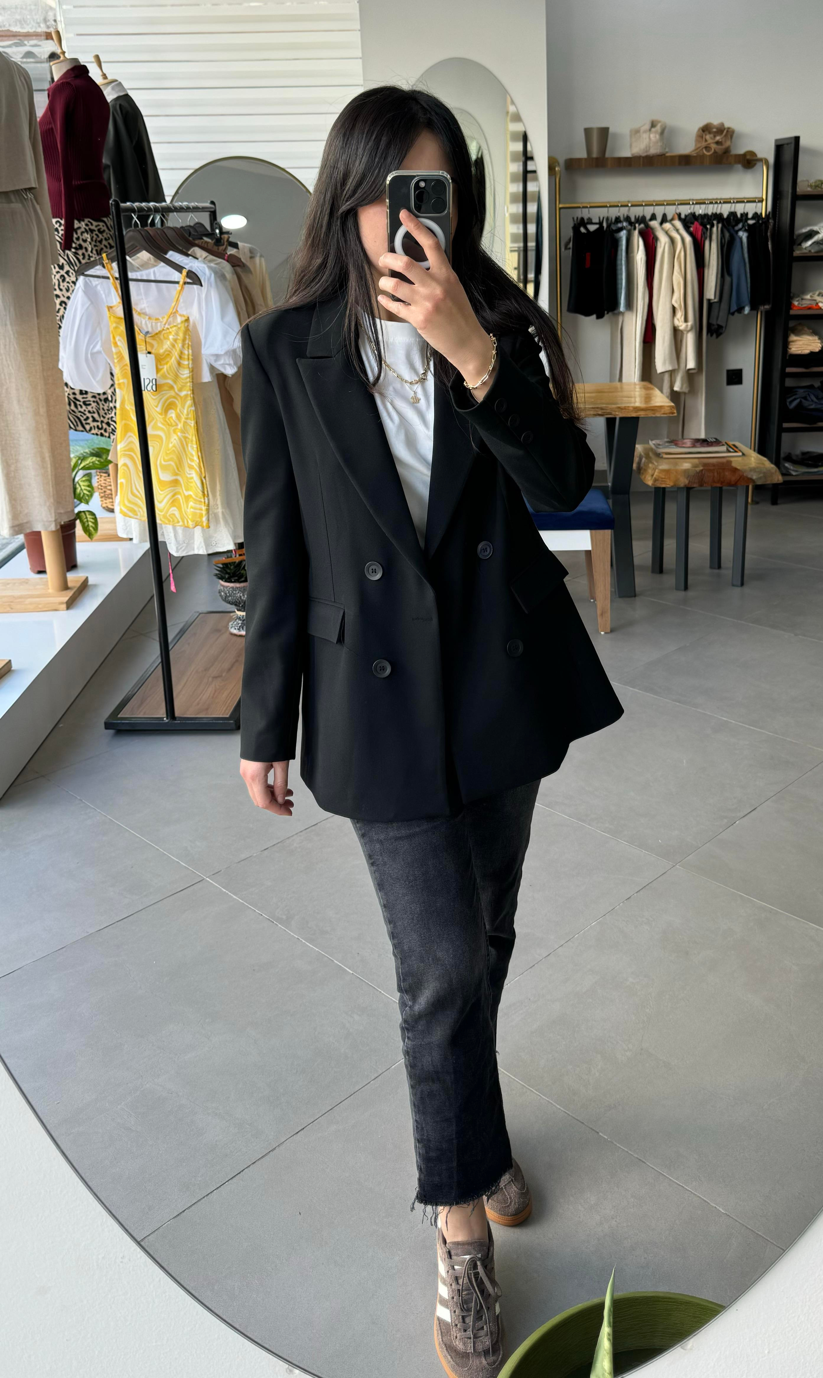 Siyah Blazer Ceket