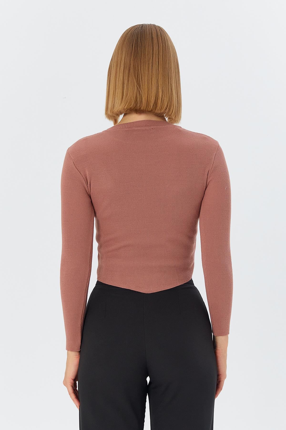 Basic Fitilli Triko GUL KURUSU