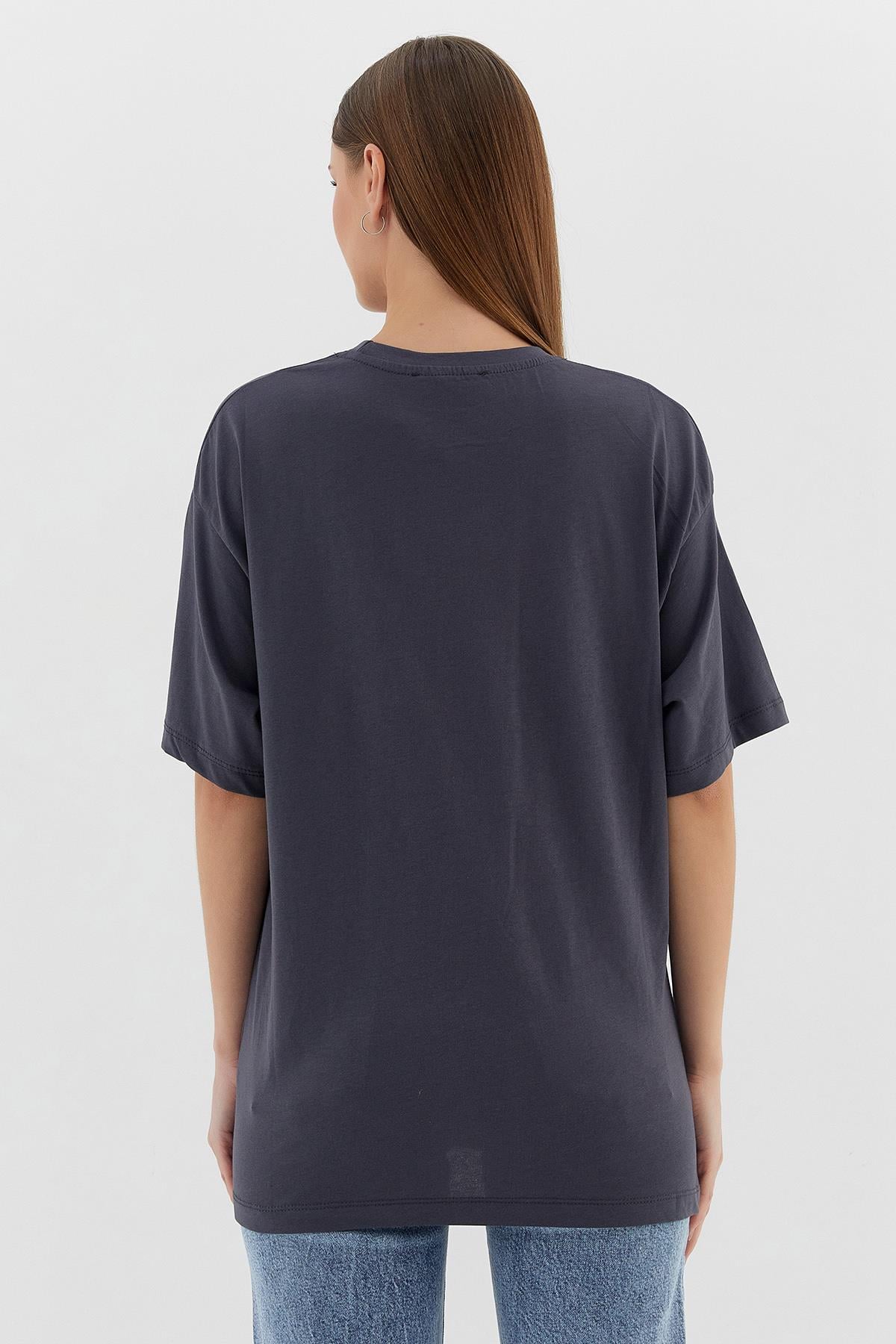 Basic Oversize Tshirt ANTRASIT