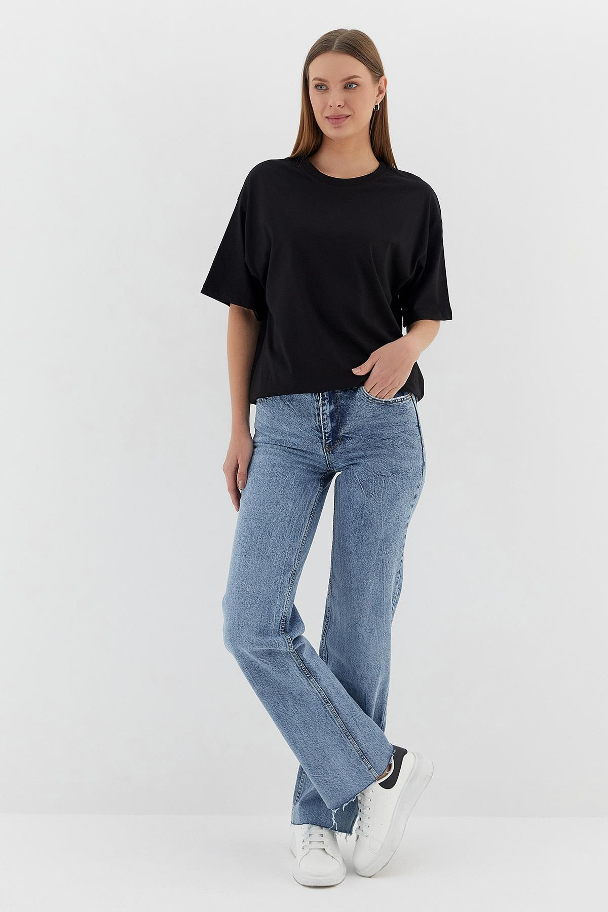 Basic Oversize Tshirt SIYAH