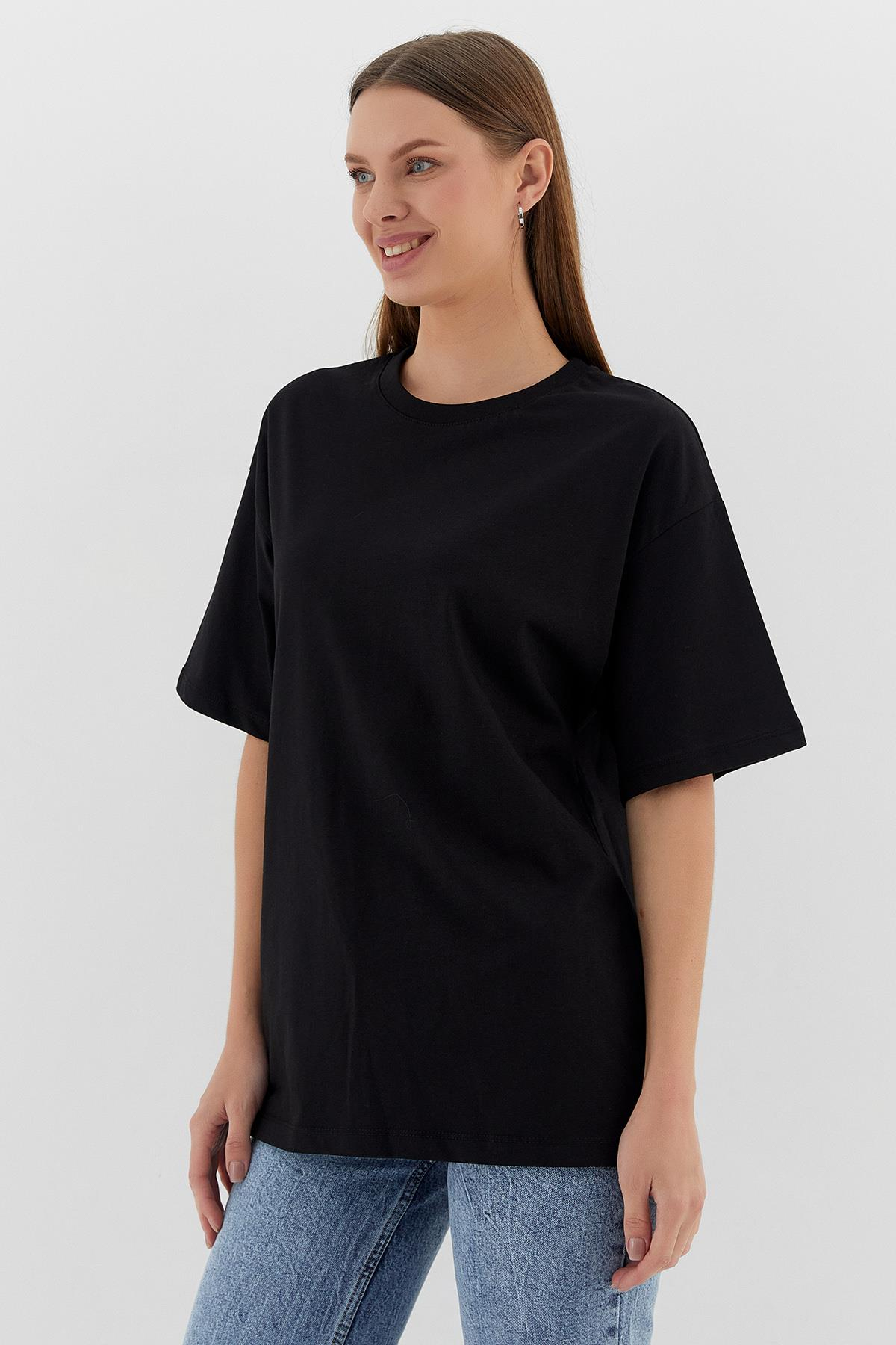 Basic Oversize Tshirt SIYAH