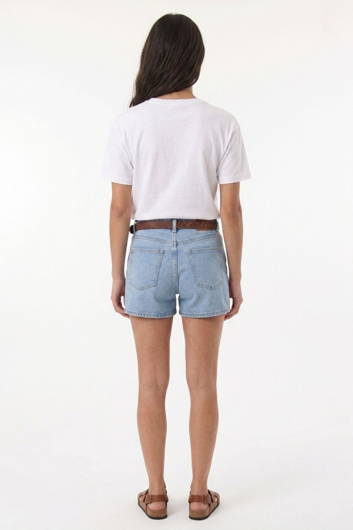 Desenli Oversize Tişört EKRU