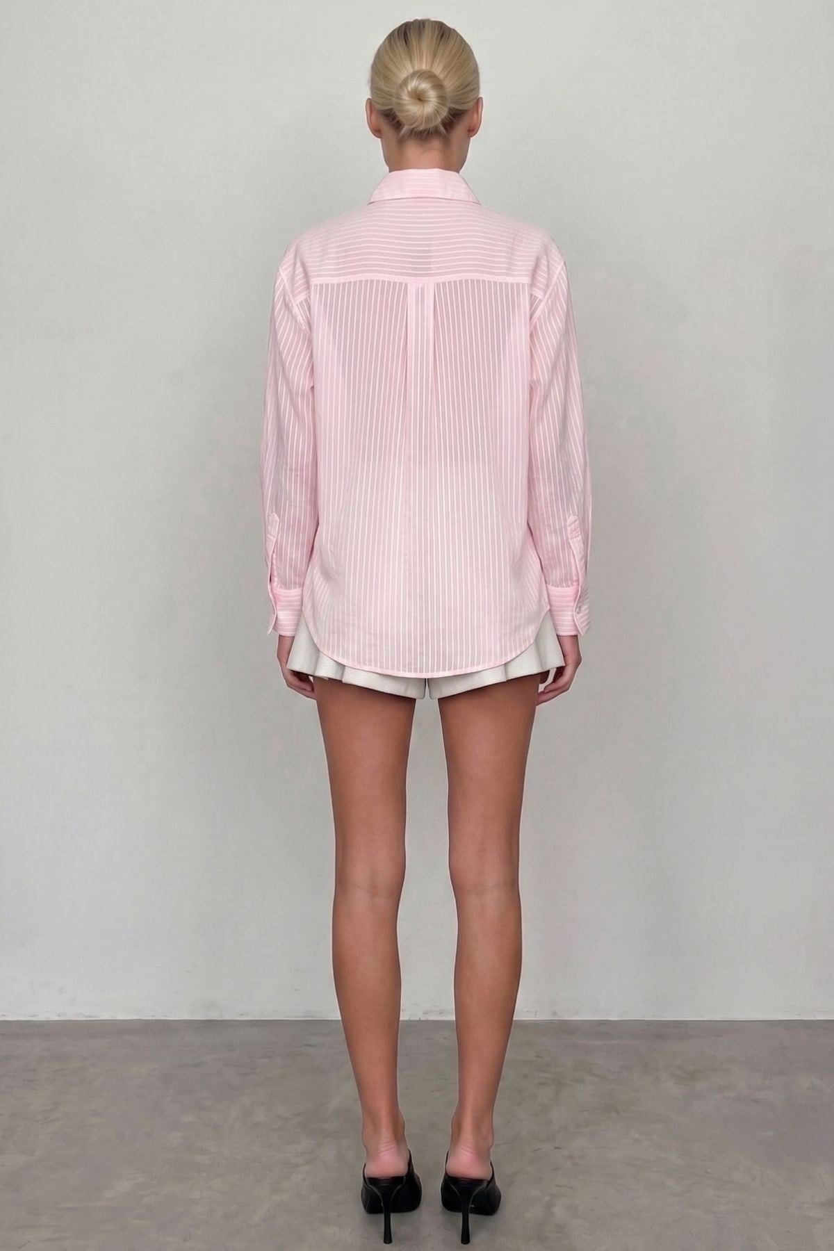 Oversize Gömlek PEMBE
