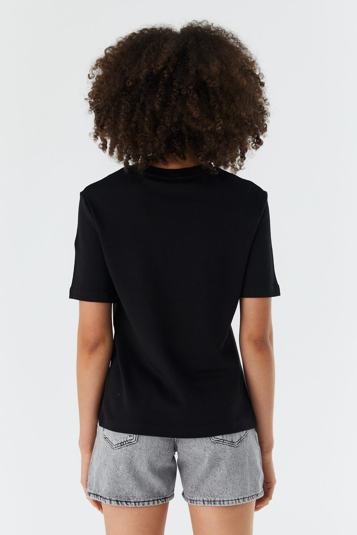 Regular Basic T-shirt SIYAH
