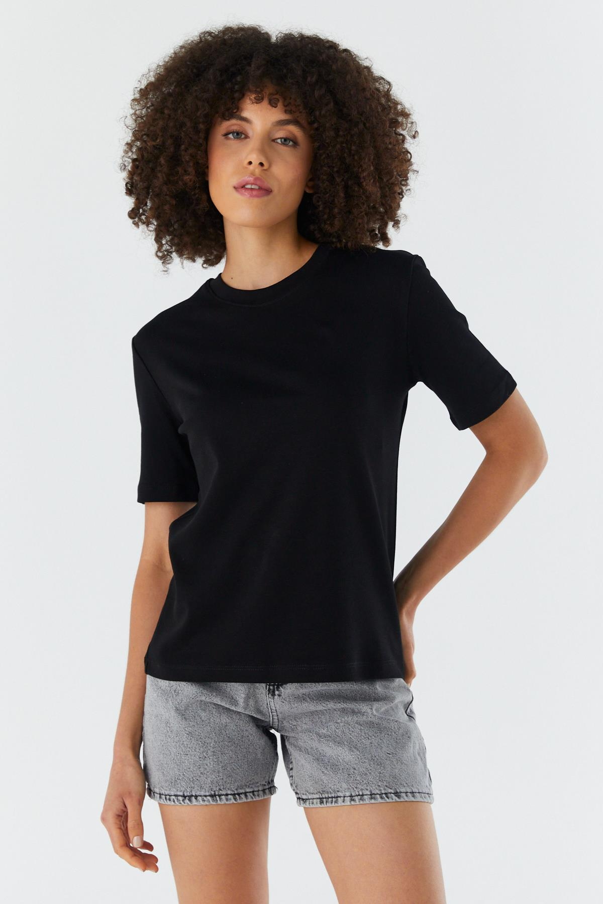 Regular Basic T-shirt SIYAH