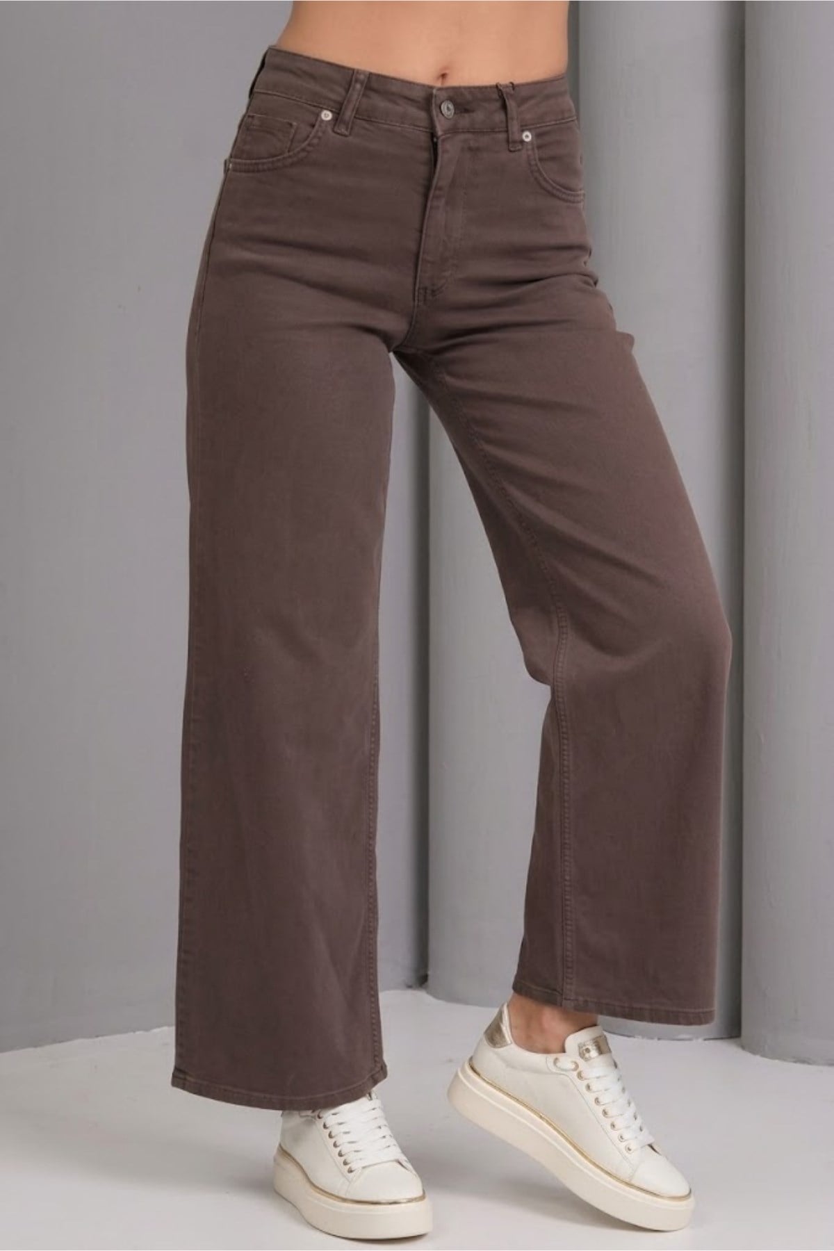 Wide Leg Jean KAHVE