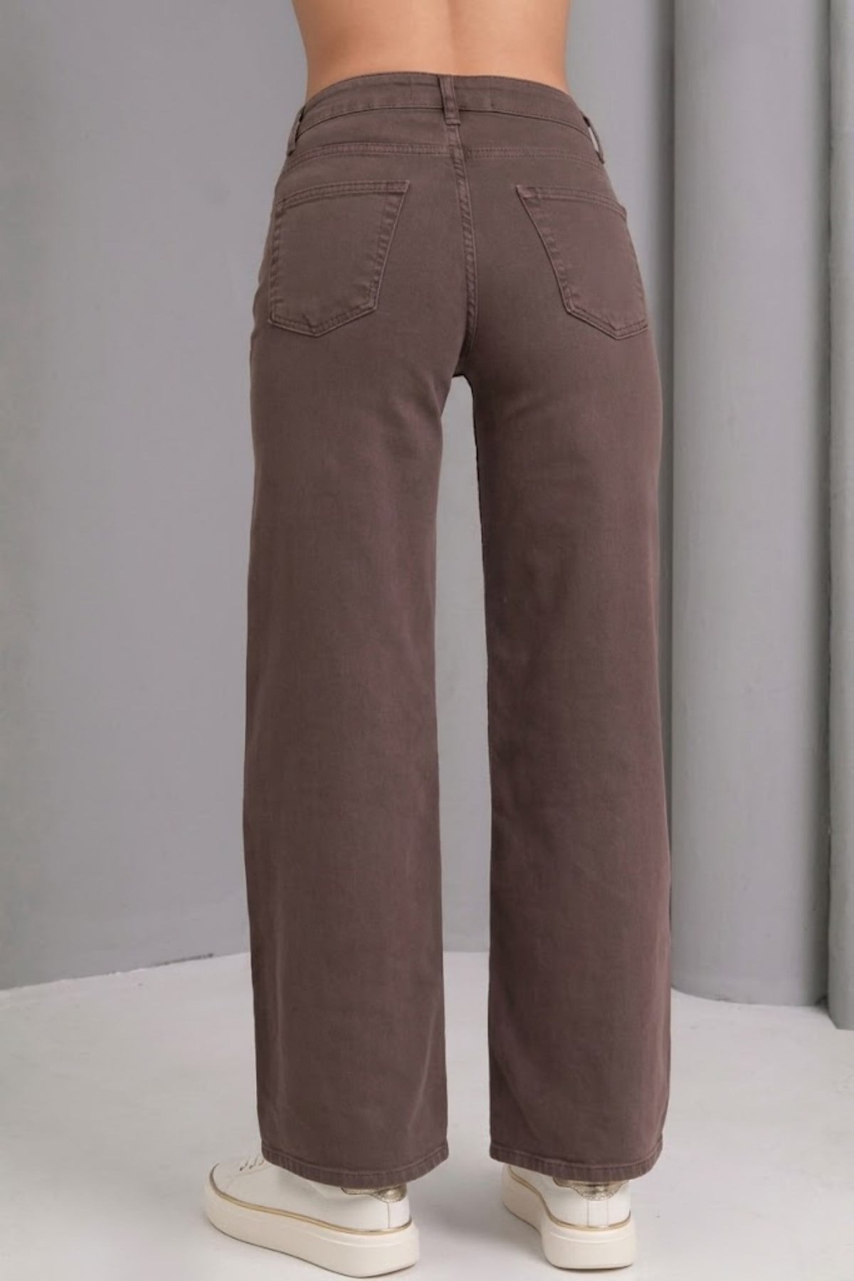 Wide Leg Jean KAHVE