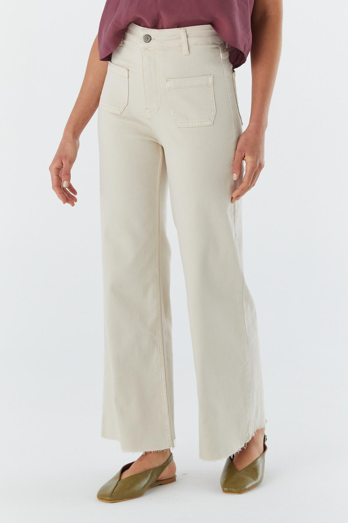Wide Leg Pantolon BEJ