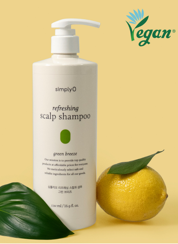 SimplyO Refreshing Scalp Shampoo Green Breeze 500ml | Canlandırıcı ve Nemlendirici Saç Derisi Şampuanı