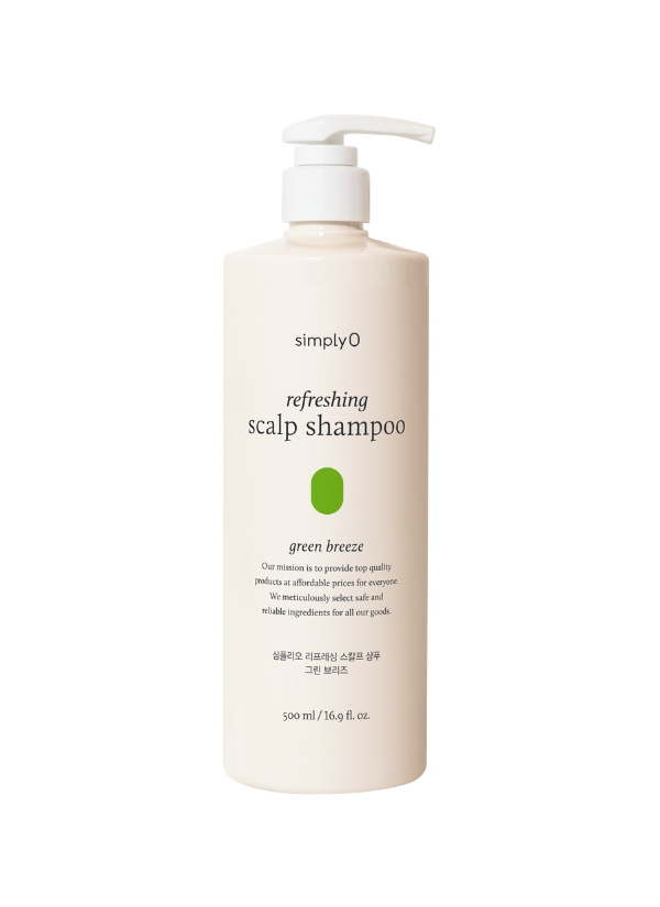 SimplyO Refreshing Scalp Shampoo Green Breeze 500ml | Canlandırıcı ve Nemlendirici Saç Derisi Şampuanı