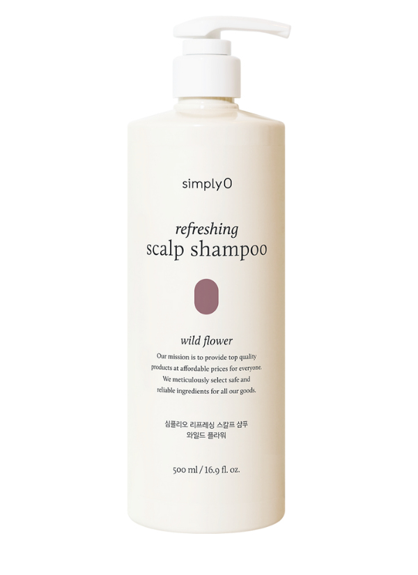 SimplyO Refreshing Scalp Shampoo Wild Flower 500ml | Saç Derisi ve Saç Bakımı İçin Doğal Çözüm