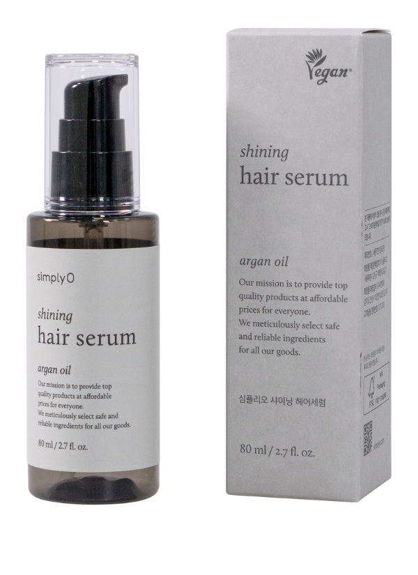 SimplyO Shining Hair Serum Argan Oil 80ml | Parlaklık ve Saç Onarımı İçin Doğal Bakım