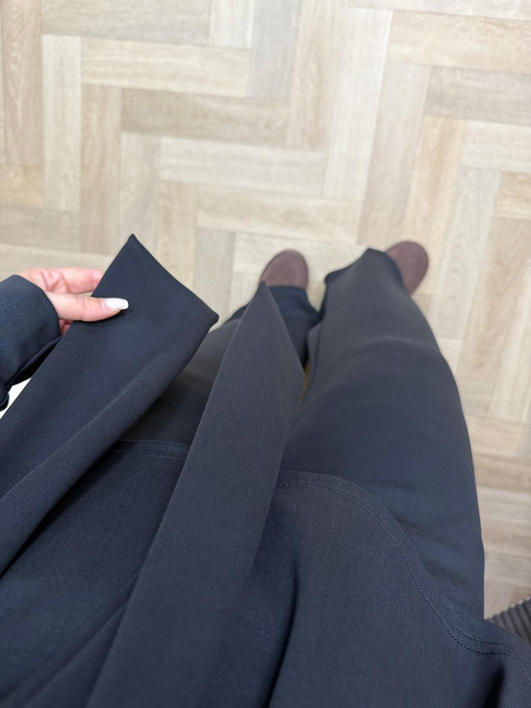 Bağlama Detaylı Orj Marka Oyhs Kumaş Takım Siyah