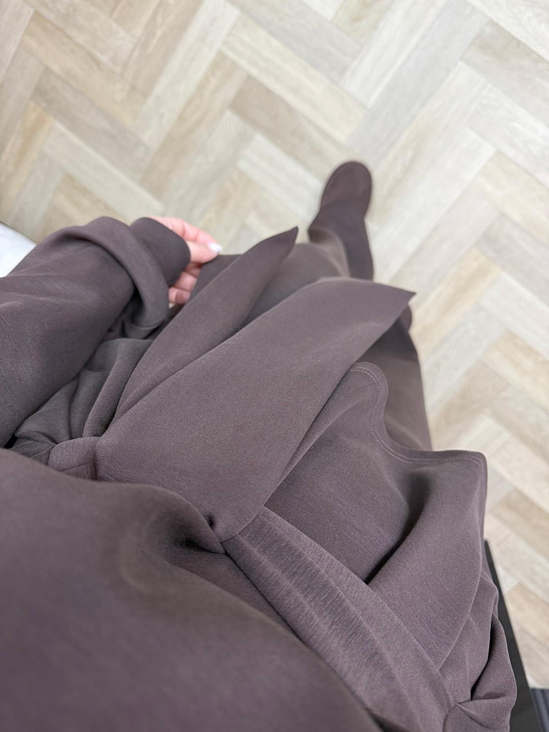 Bağlama Detaylı Orj Marka Oyhs Kumaş Takım Antrasit