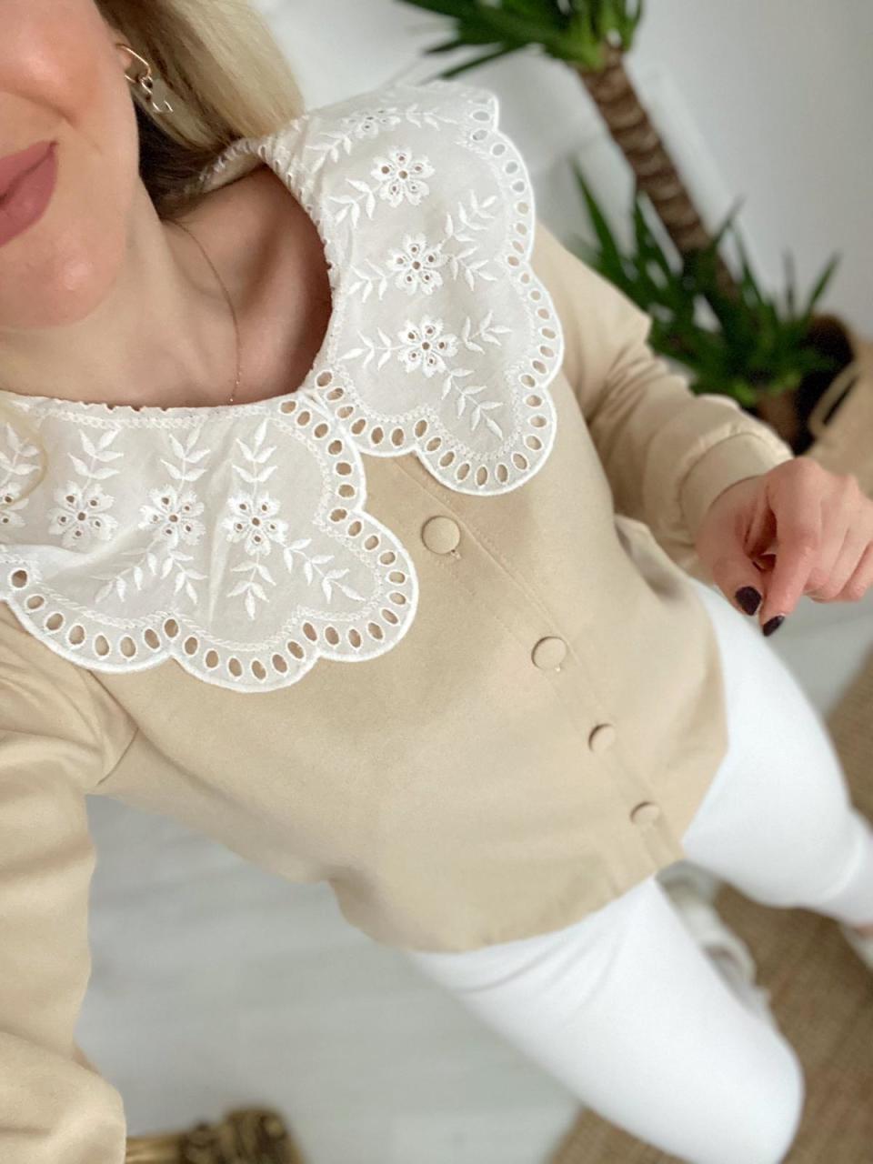 BEJ BEBE YAKA SWEAT HİRKA