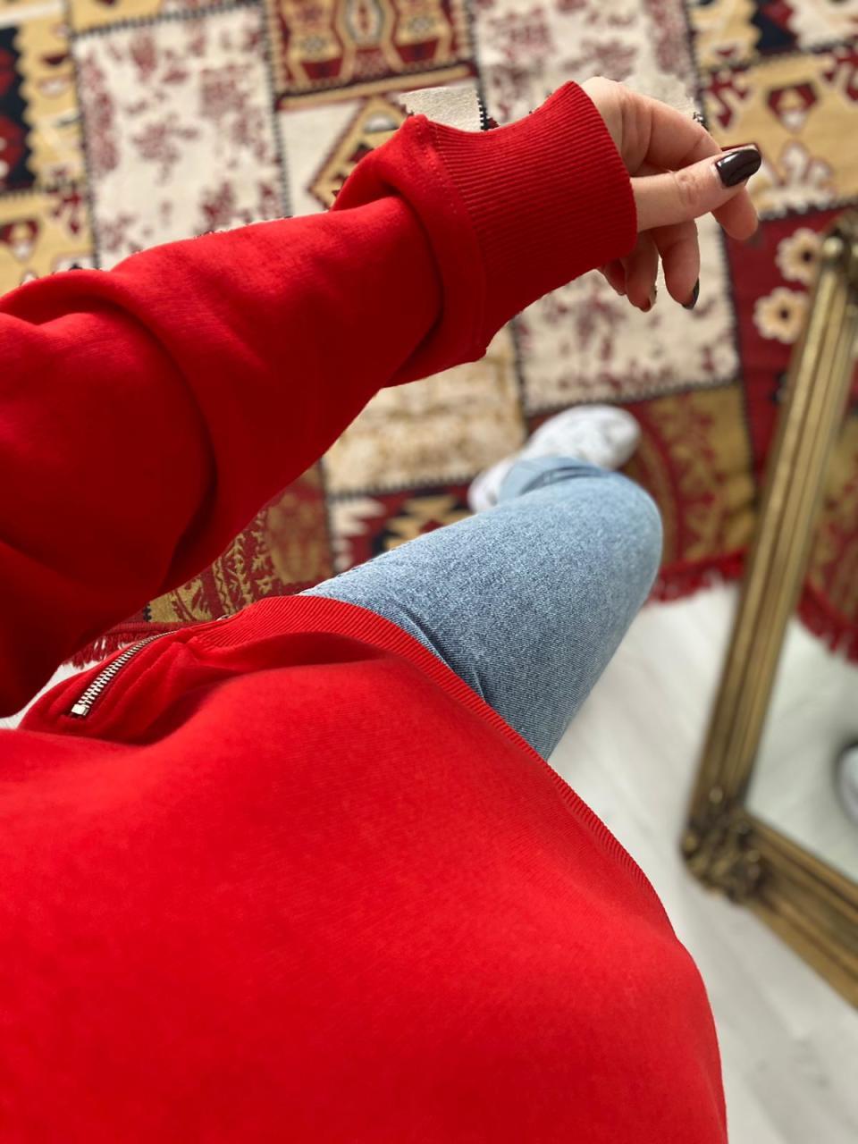 BEYMEN TAŞLI KIRMIZI SWEAT