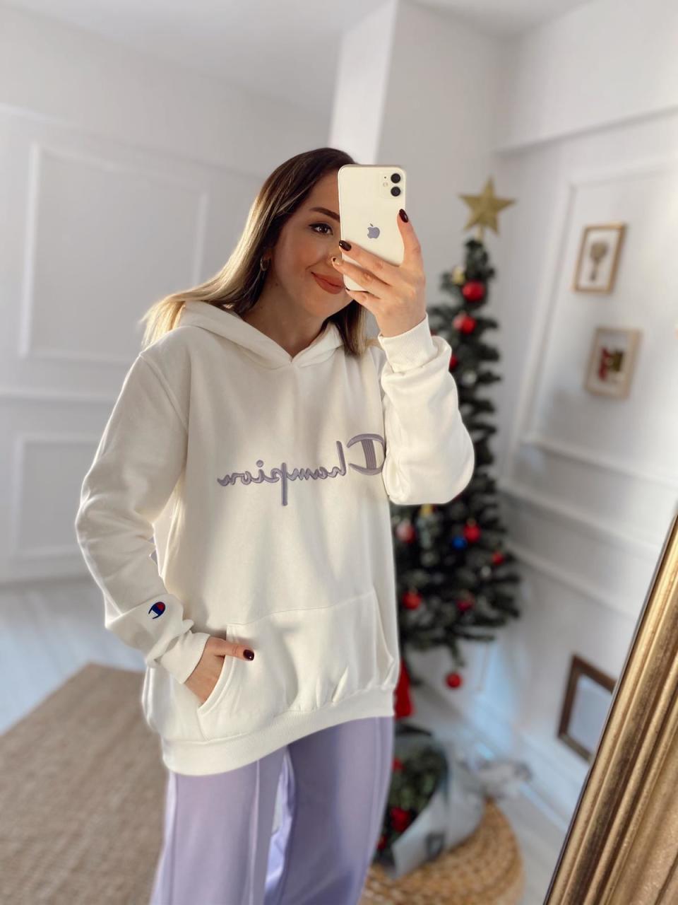 CAHMPİON MARKA SWEAT BEYAZ