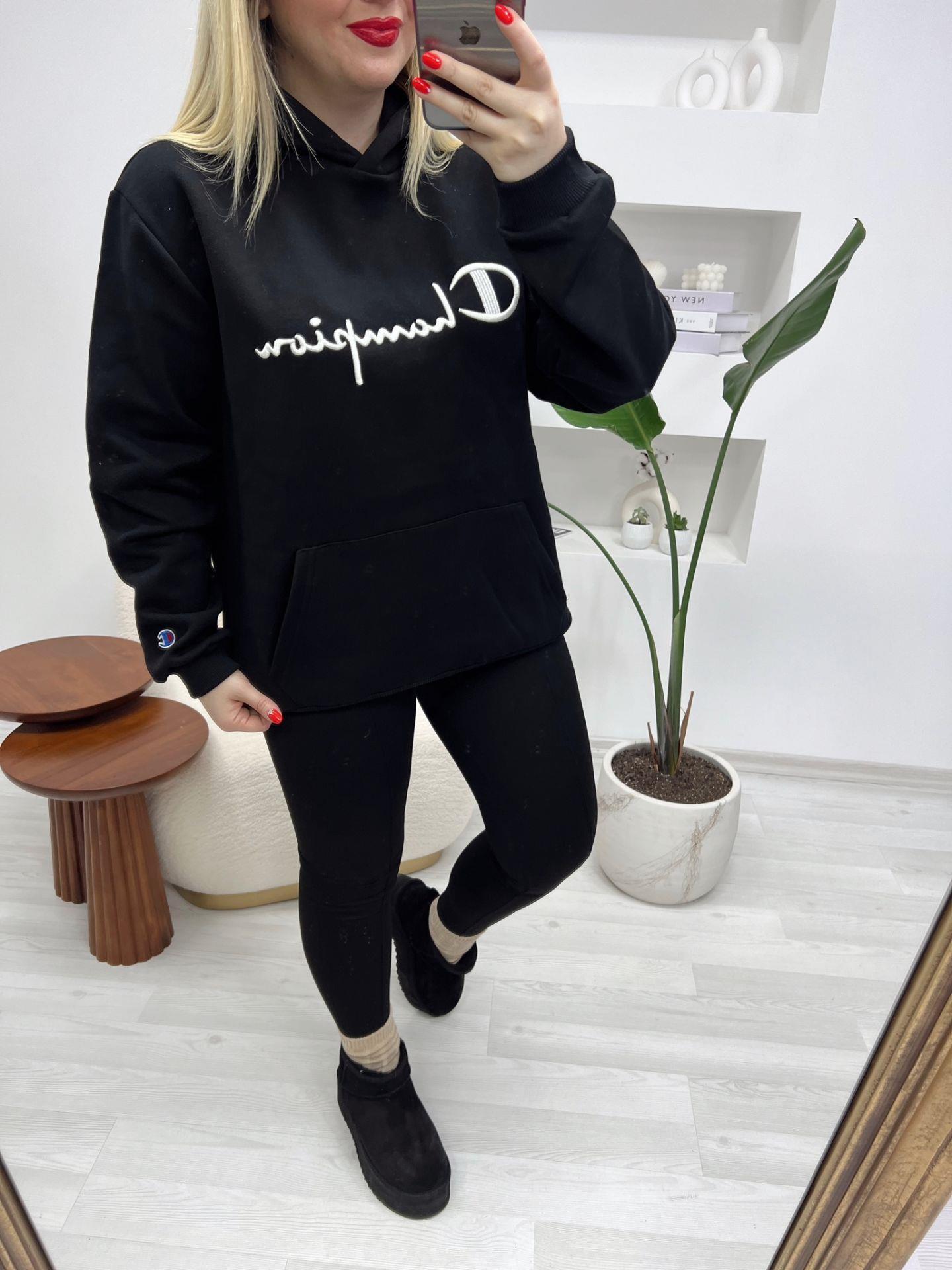 CHAMPİON SWEATSHİT SİYAH