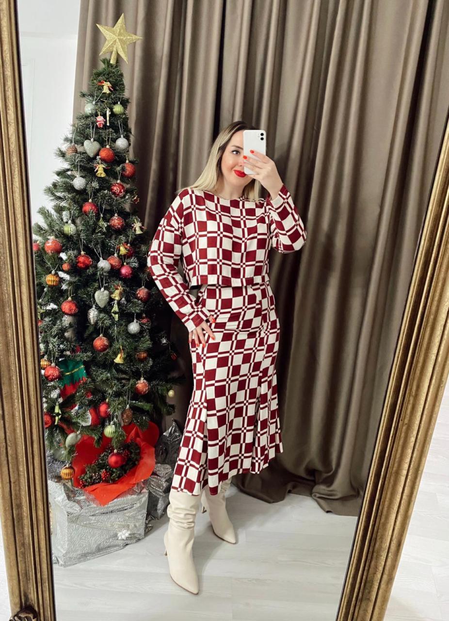 ETEK BLUZ BORDO EKRU TAKIM
