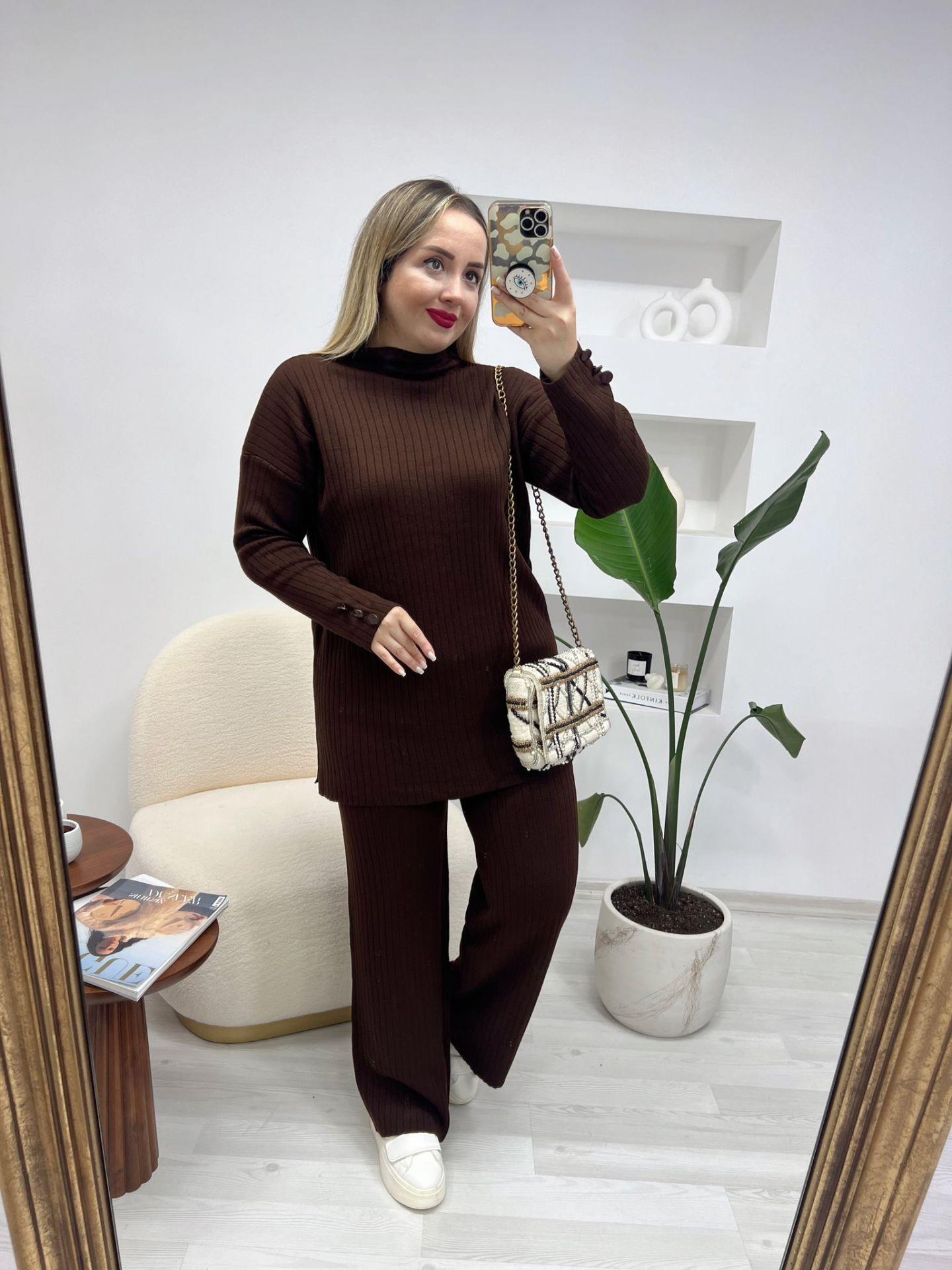 FİTİLLİ TRİKO TAKIM ACI KAHVE
