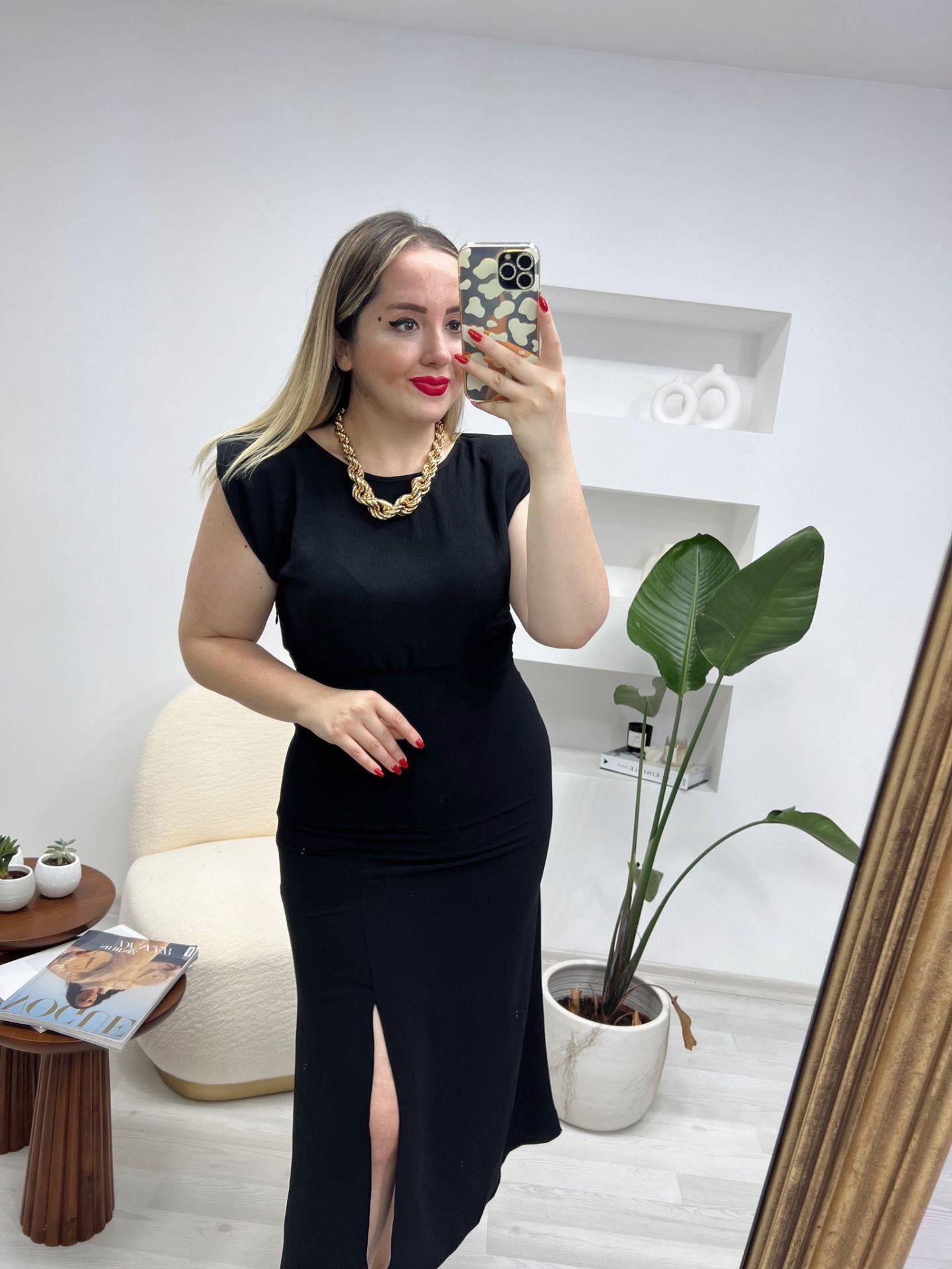 HELLY VATKALI ELBİSE SİYAH