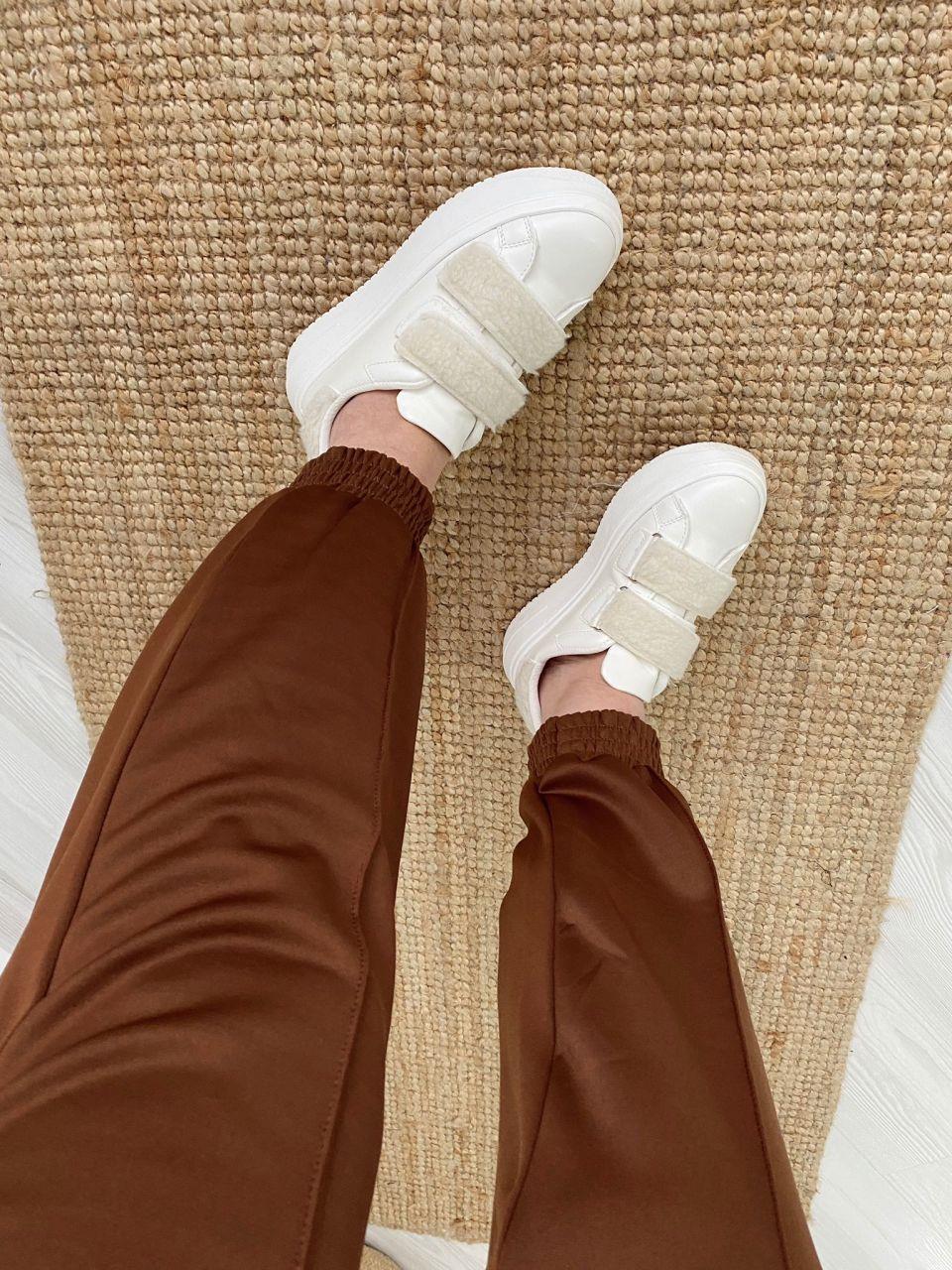 KAHVERENGİ JOGGER OYSHO KUMAŞ PANTOLON