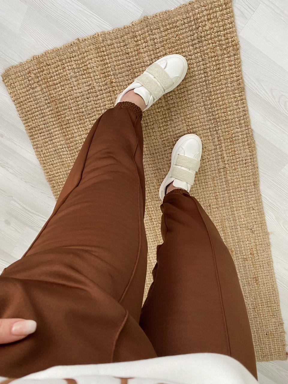 KAHVERENGİ JOGGER OYSHO KUMAŞ PANTOLON