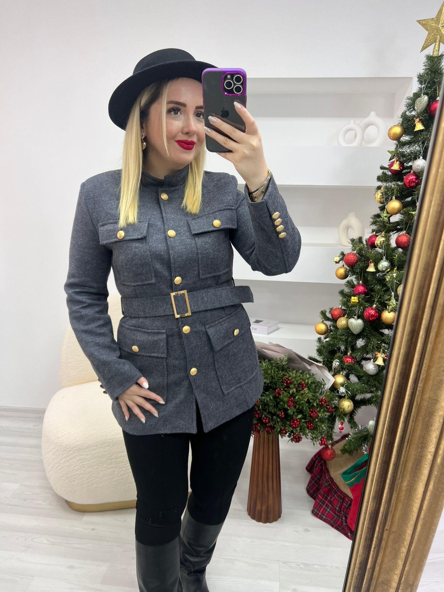 KEMERLİ MARKA MODEL CEKET ANTRASİT