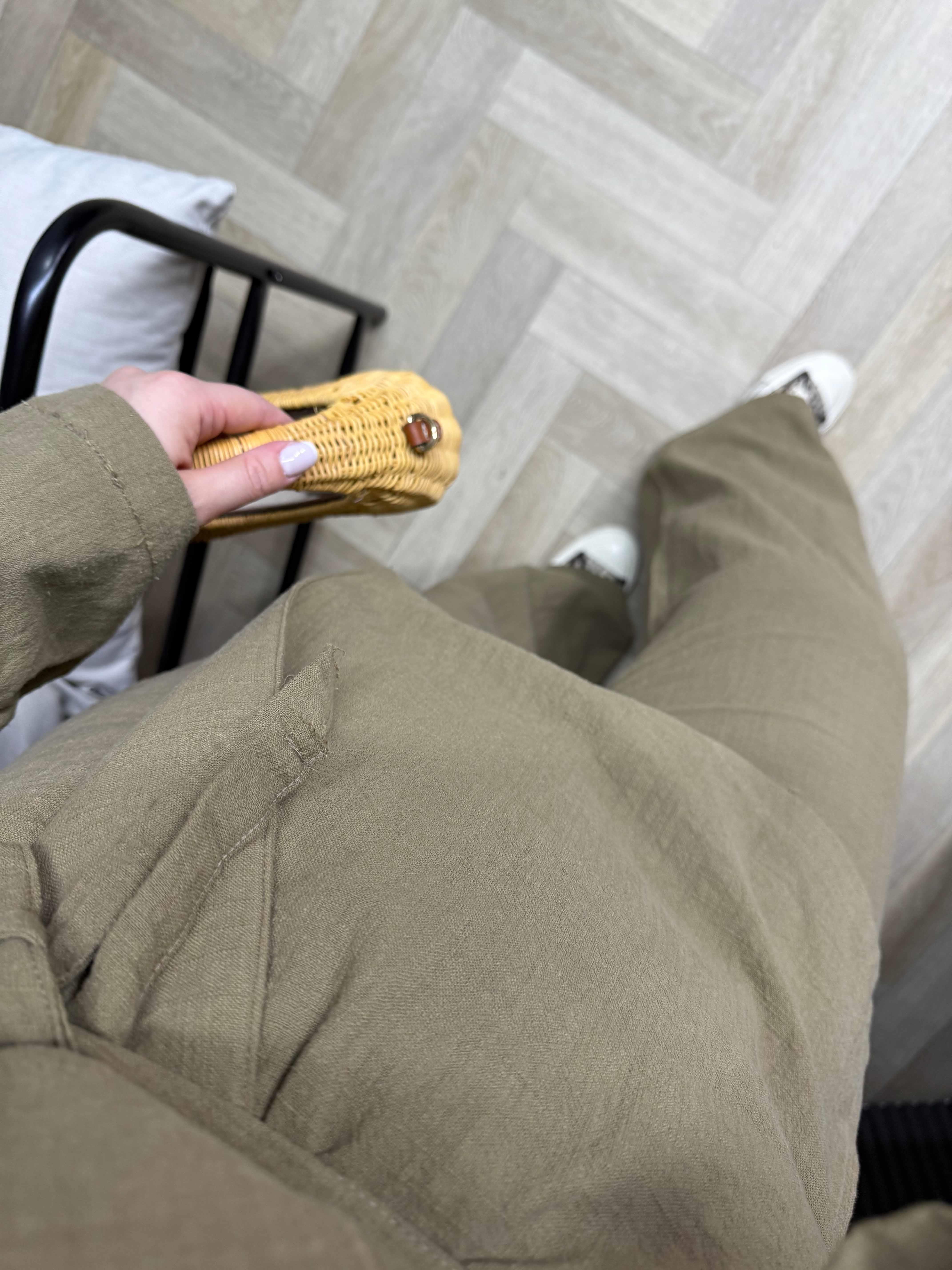 Kimonulu Keten Takım Haki