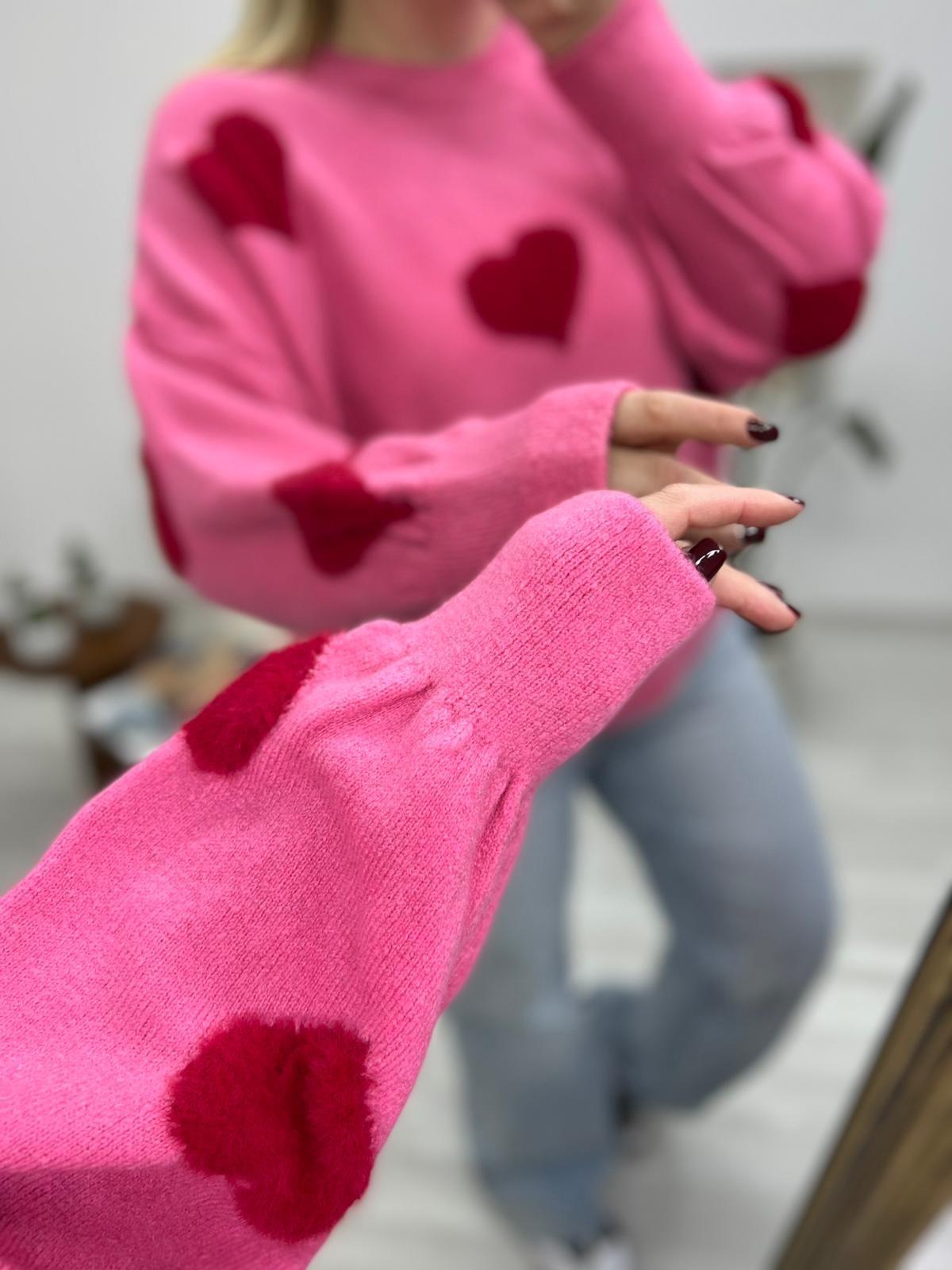 KİRMİZİ PEMBE LOVE KAZAK