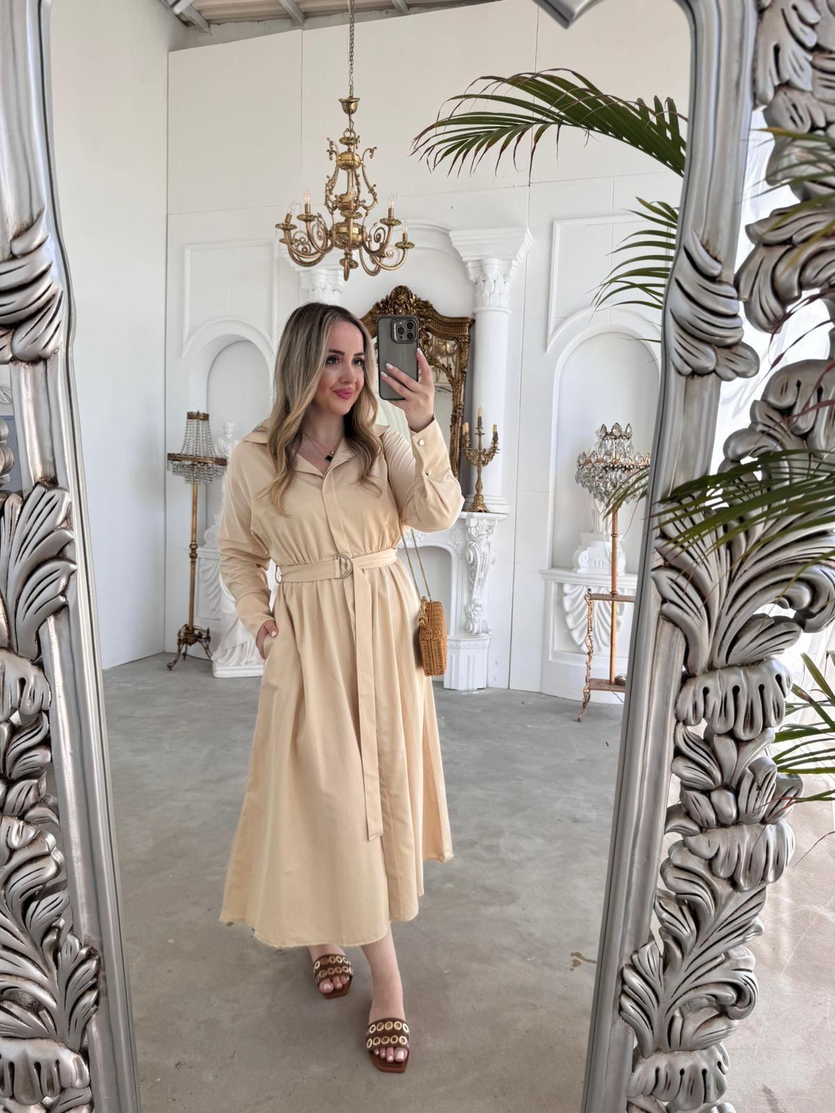 MATİLDA PAMUK UZUN KOLLU BEJ RENK