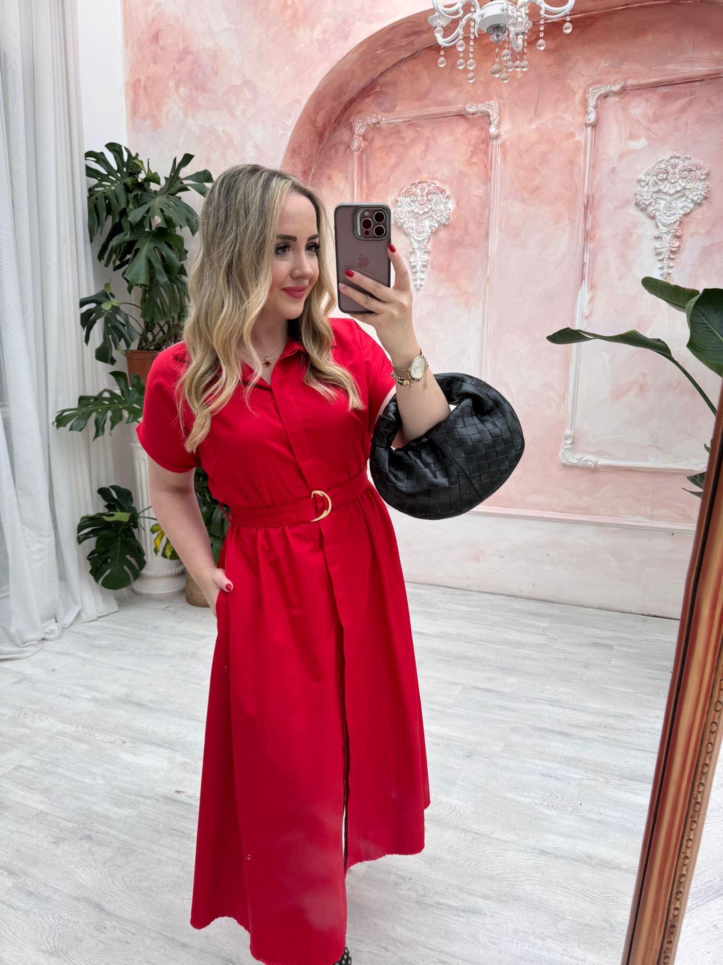 MATİLDA PAMUK UZUN KOLLU KIRMIZI  RENK