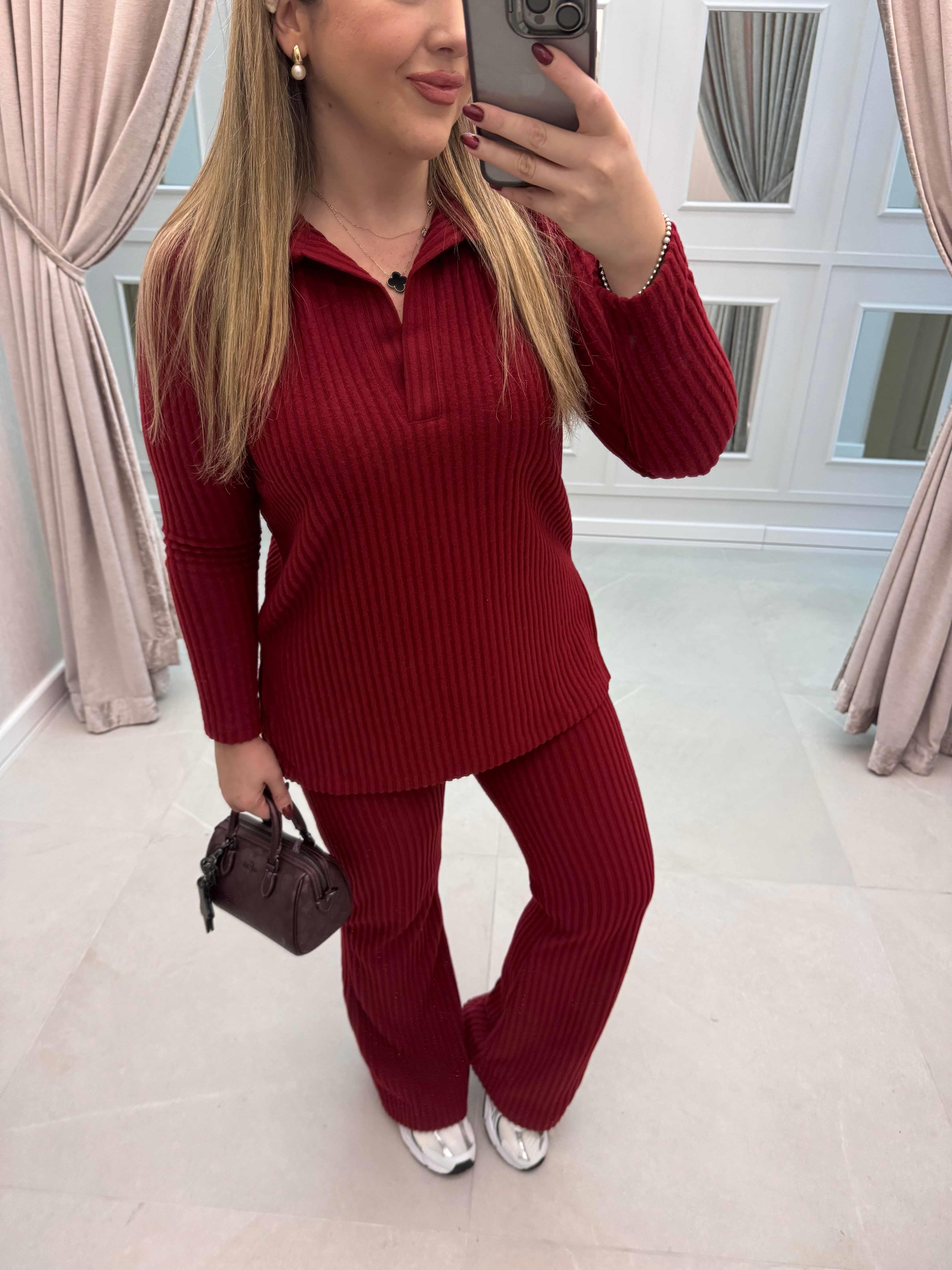 Milan Yumoş Özel Üretim Polo Yaka Takım Bordo