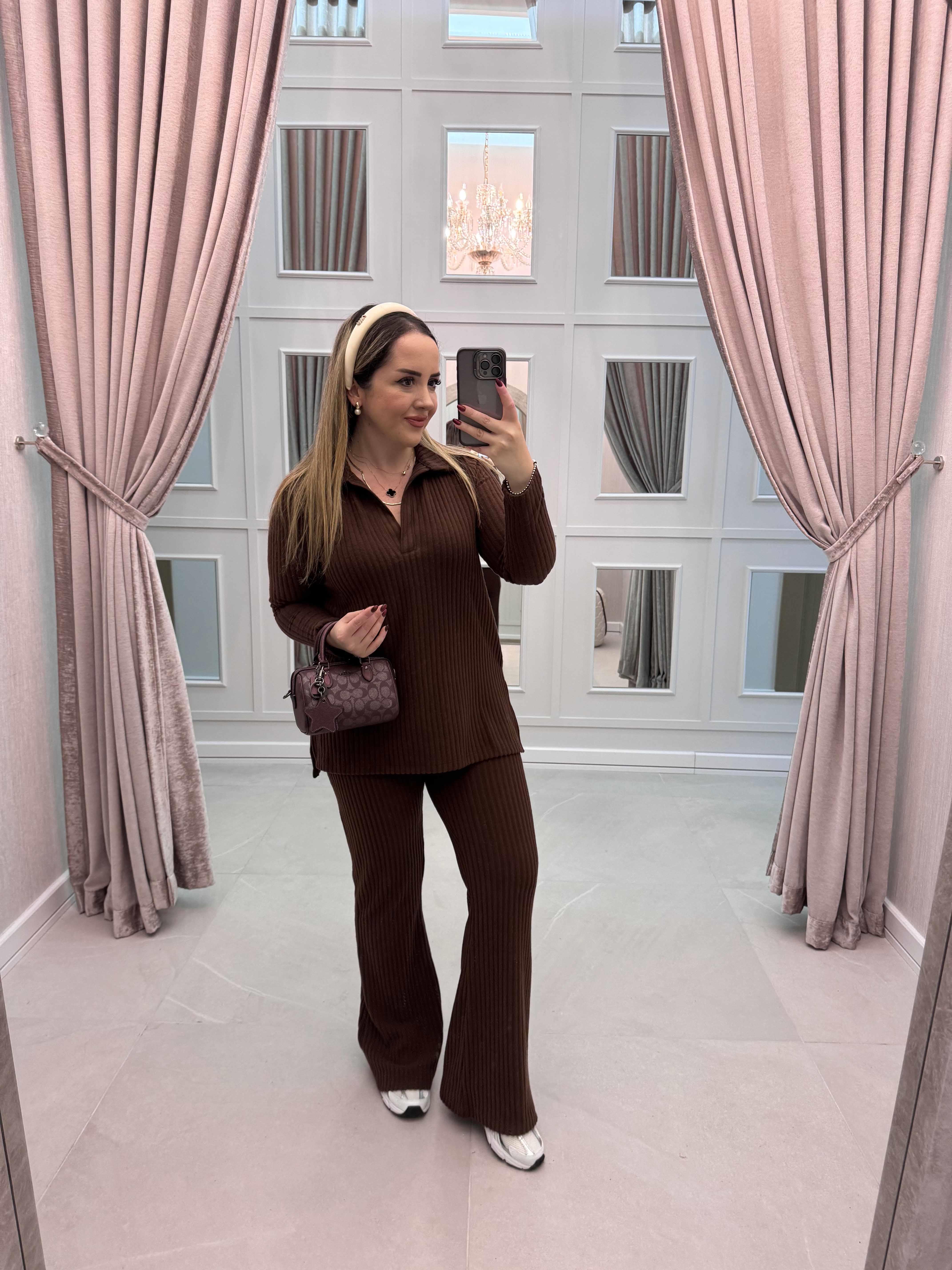 Milan Yumoş Özel Üretim Polo Yaka Takım Acı Kahve