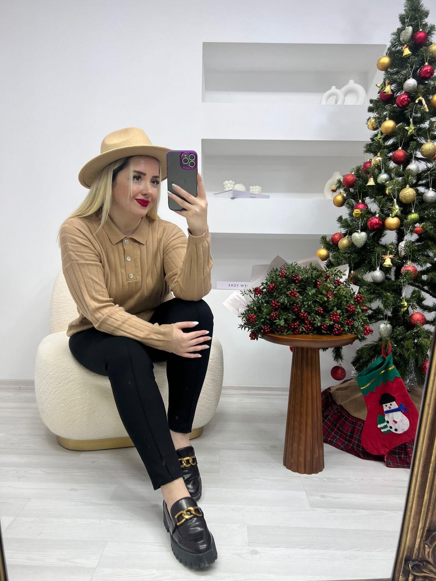 MNG CAMEL POLO YAKA TRİKO