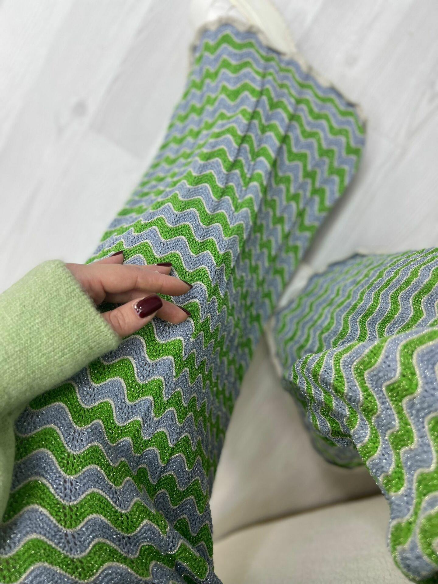 MNGO SİMLİ TRİKO PANTOLON