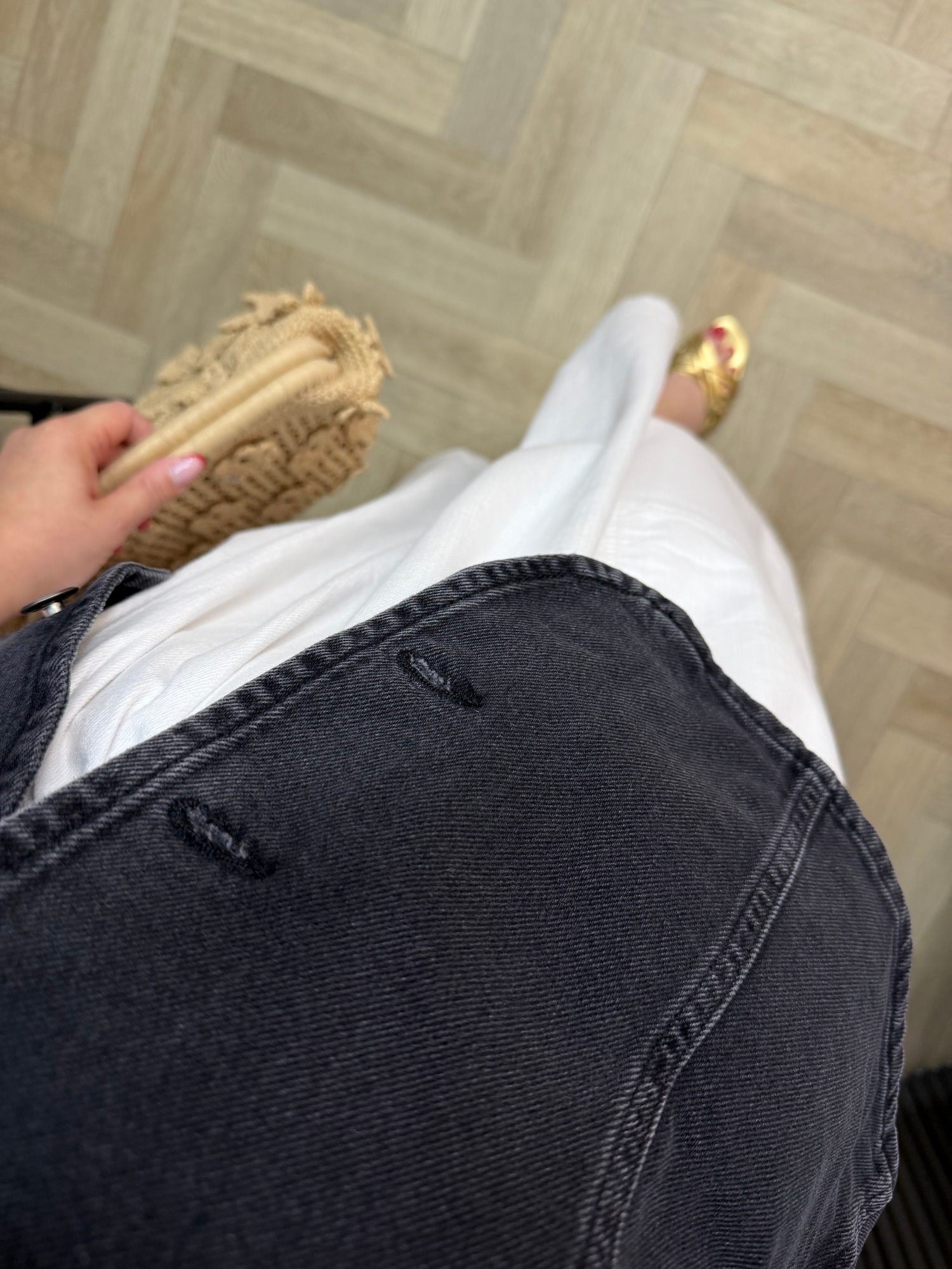 Orj Marka Kuşaklı Denim Yelek