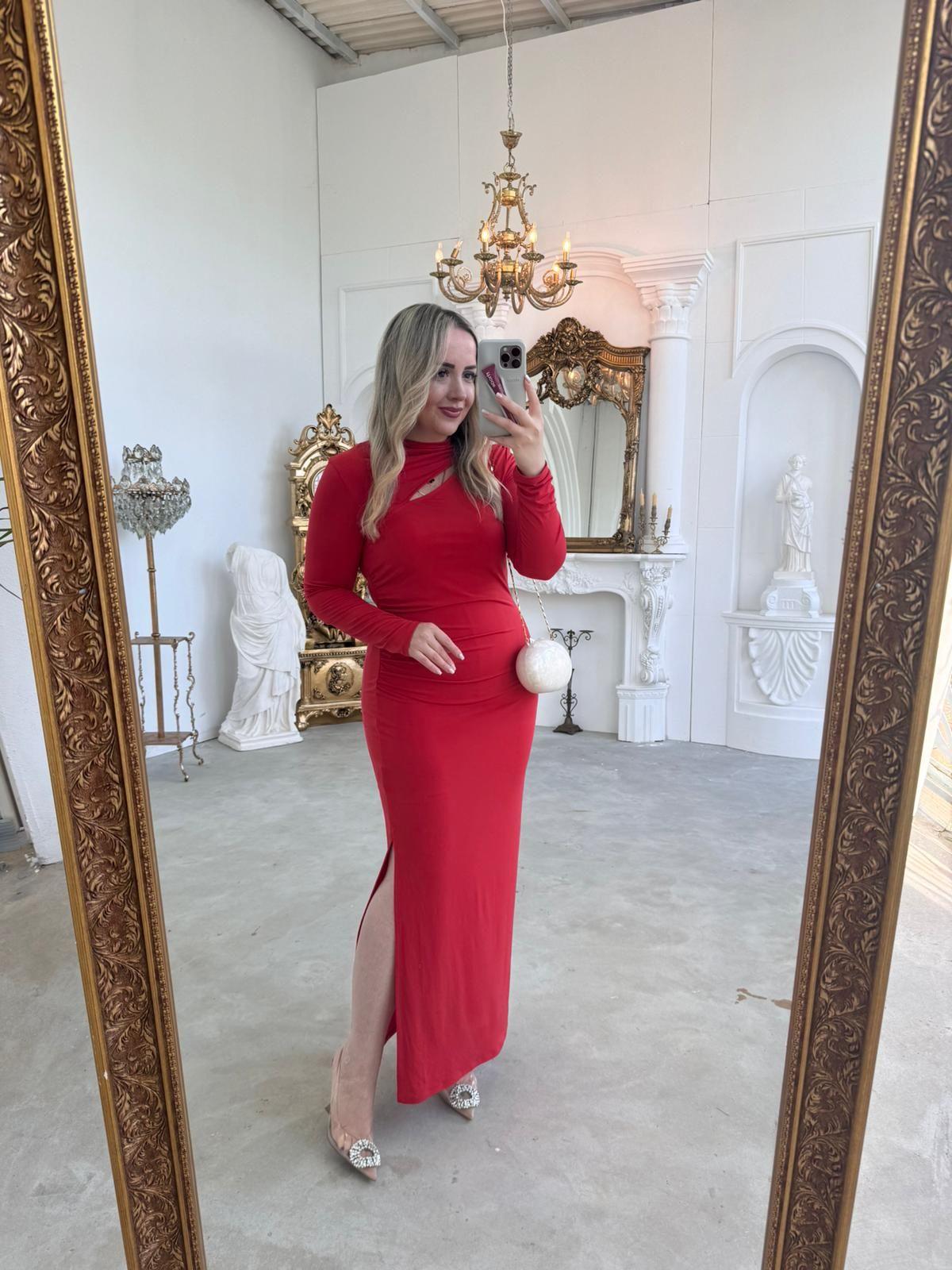 ORJ MARKA MODEL KIRMIZI ELBİSE