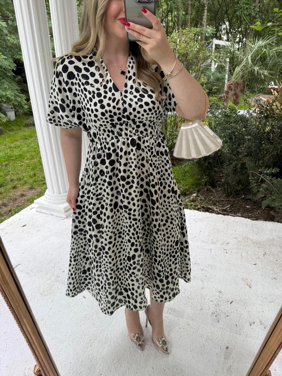 ORJ MARKA PUANTİYE SATEN ELBİSE