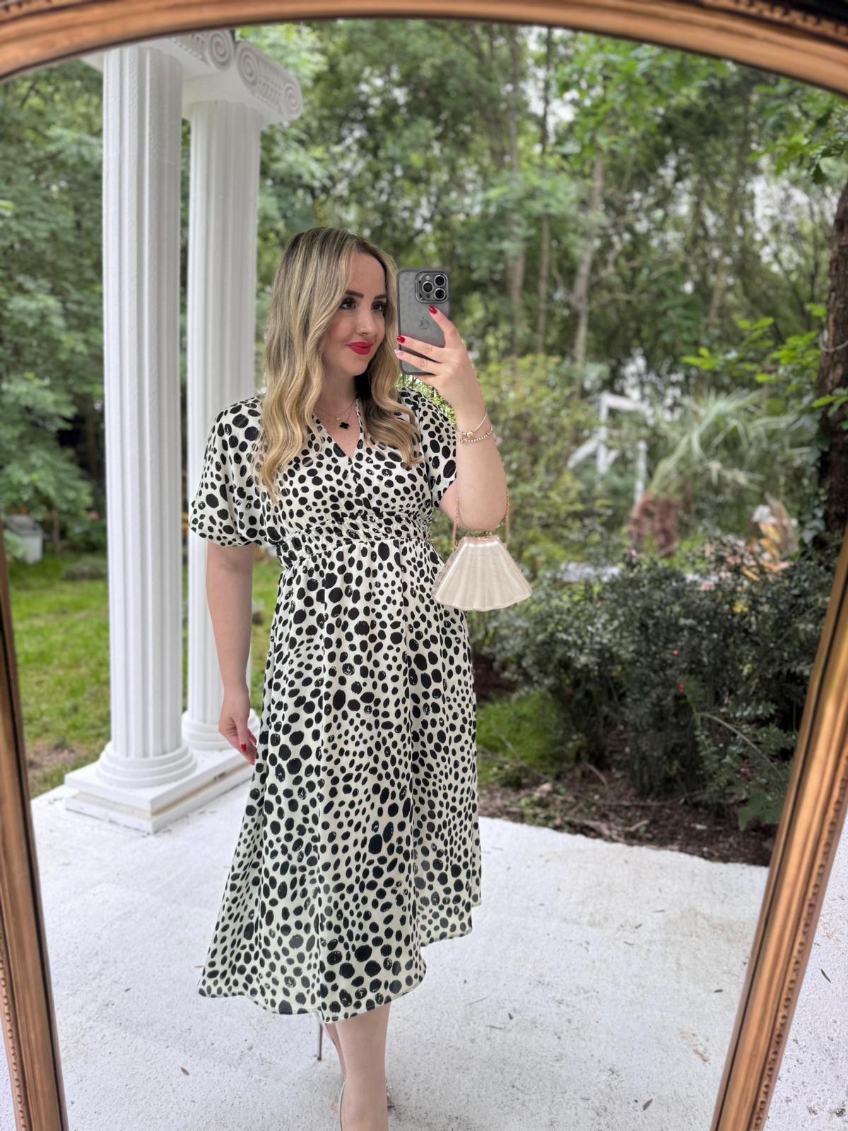 ORJ MARKA PUANTİYE SATEN ELBİSE