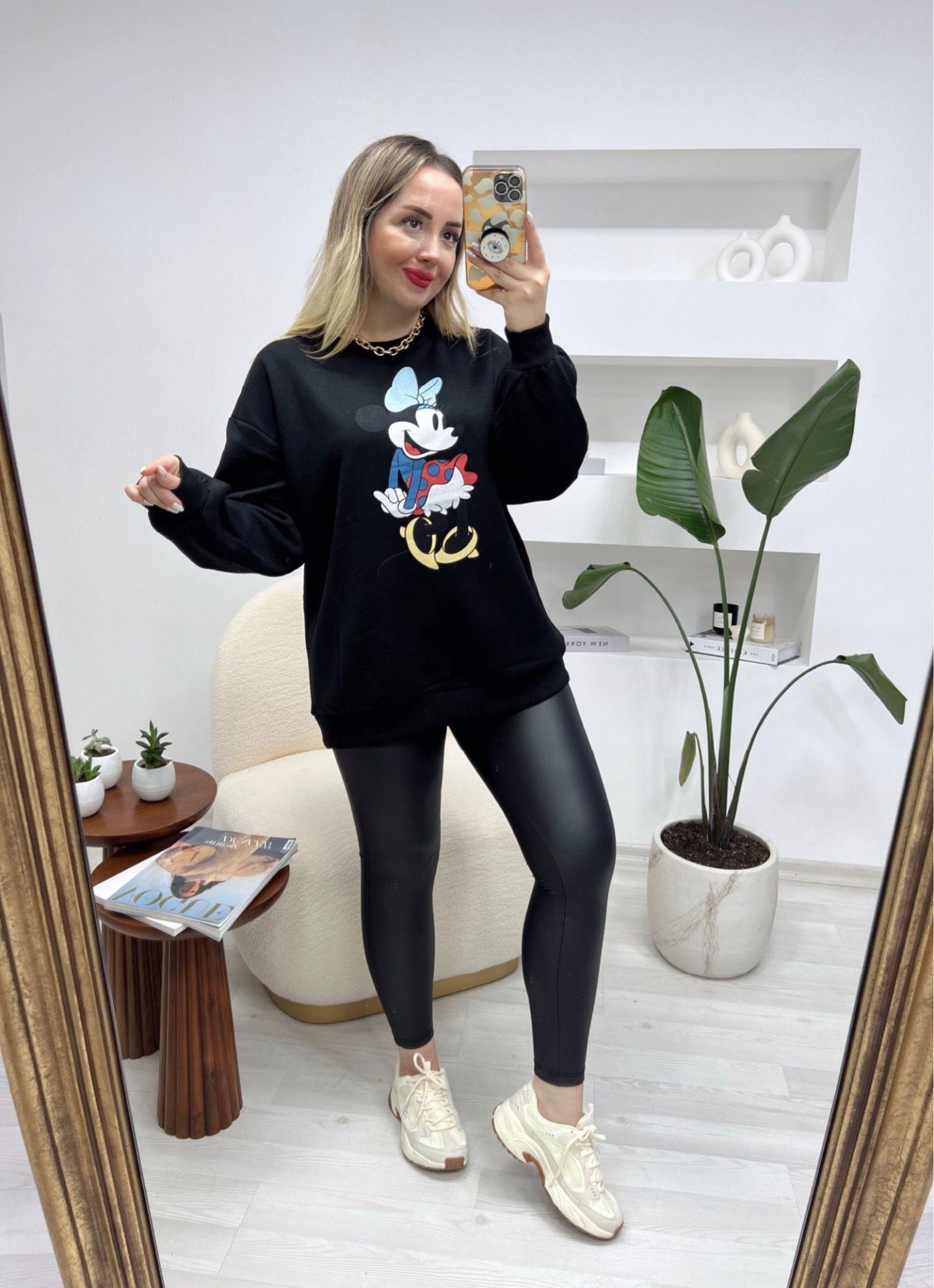 ORJ ZARA MİCKEY SWEAT SİYAH