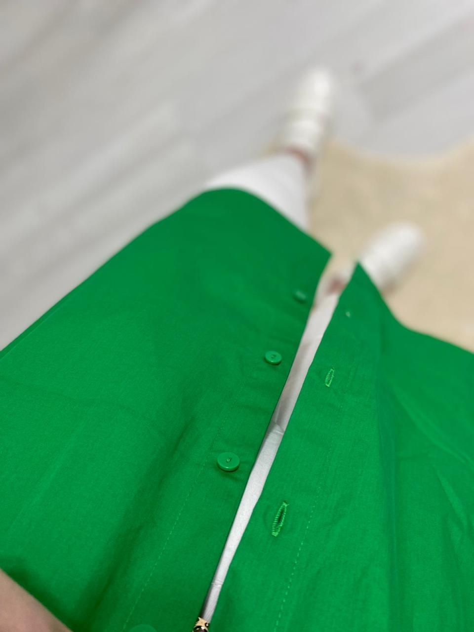 ORJİNAL MARKA POPLİN GÖMLEK YEŞİL